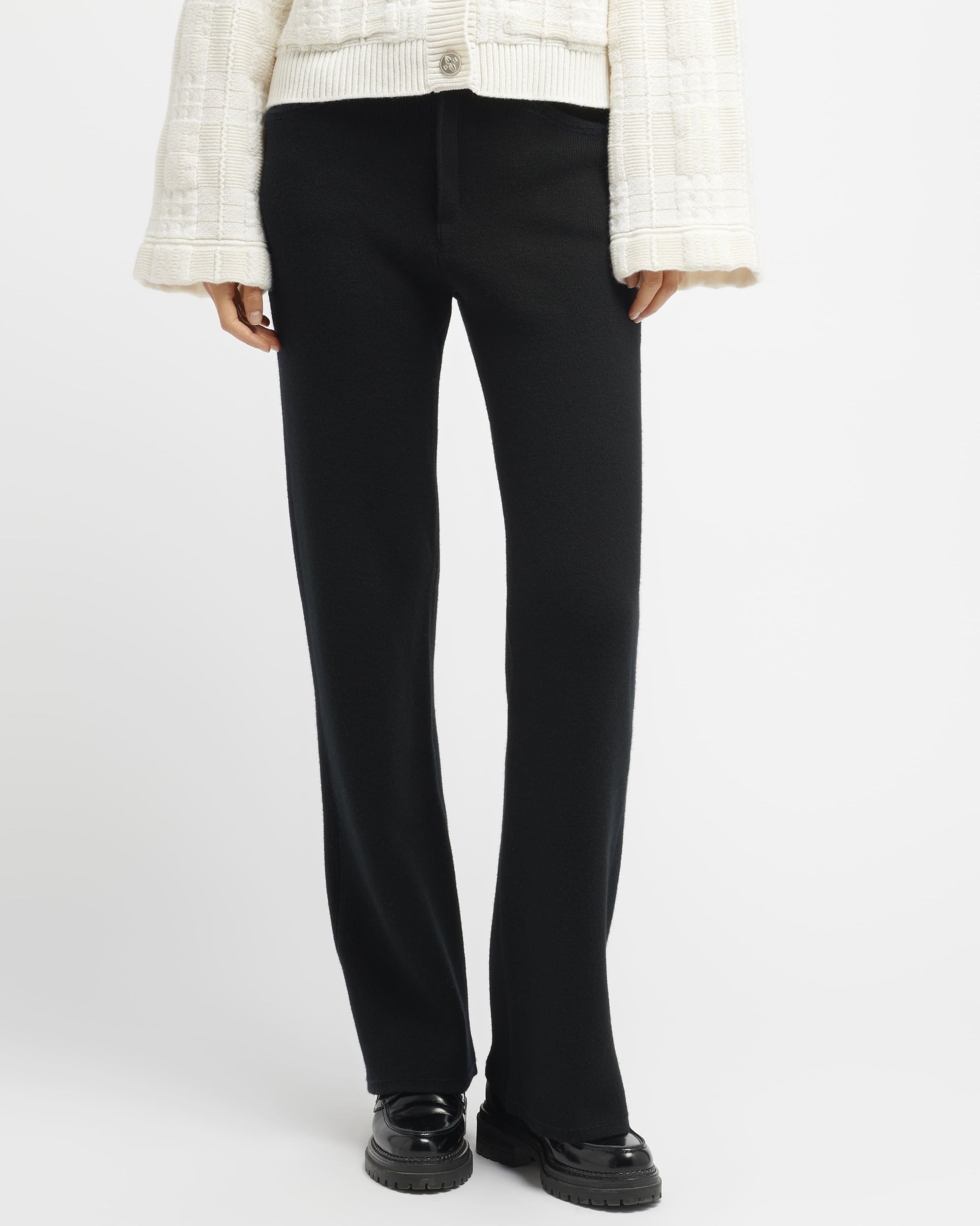 Denim cashmere and cotton trousers | Barrie - Barrie