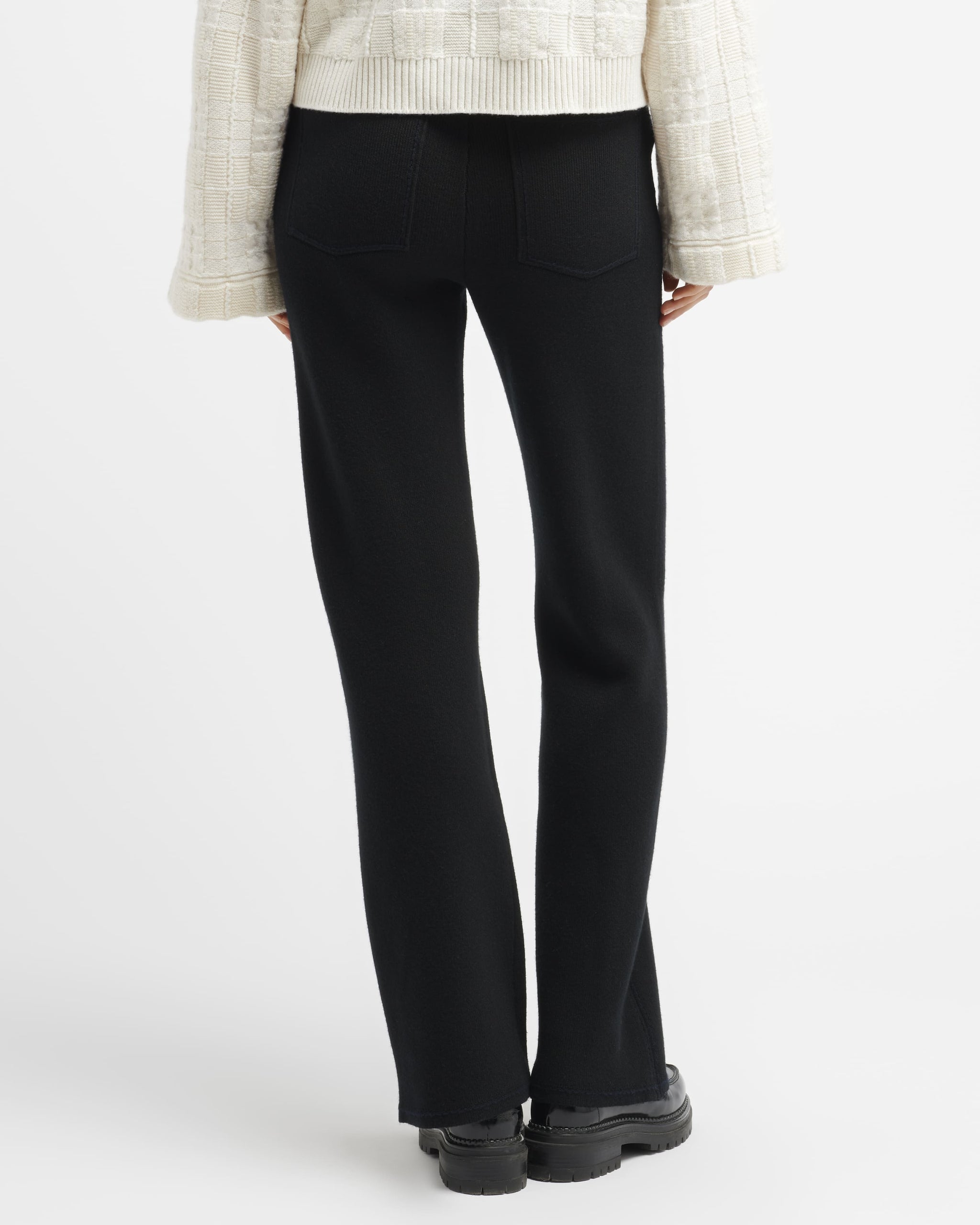 Denim cashmere and cotton trousers | Barrie - Barrie