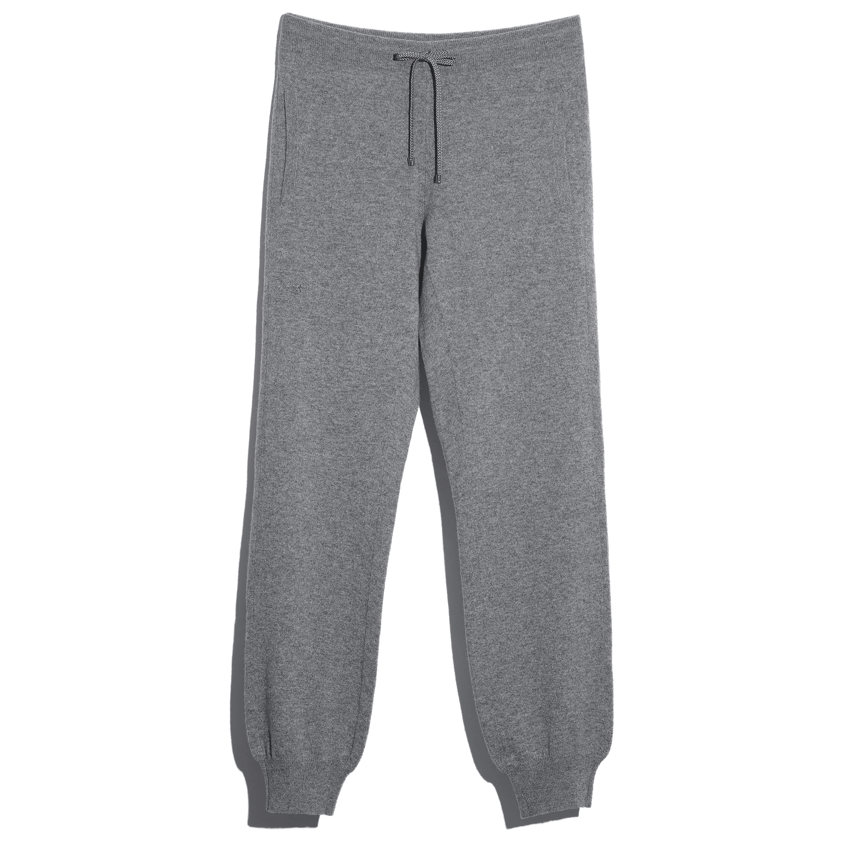 끈이 달린 캐시미어 조깅팬츠