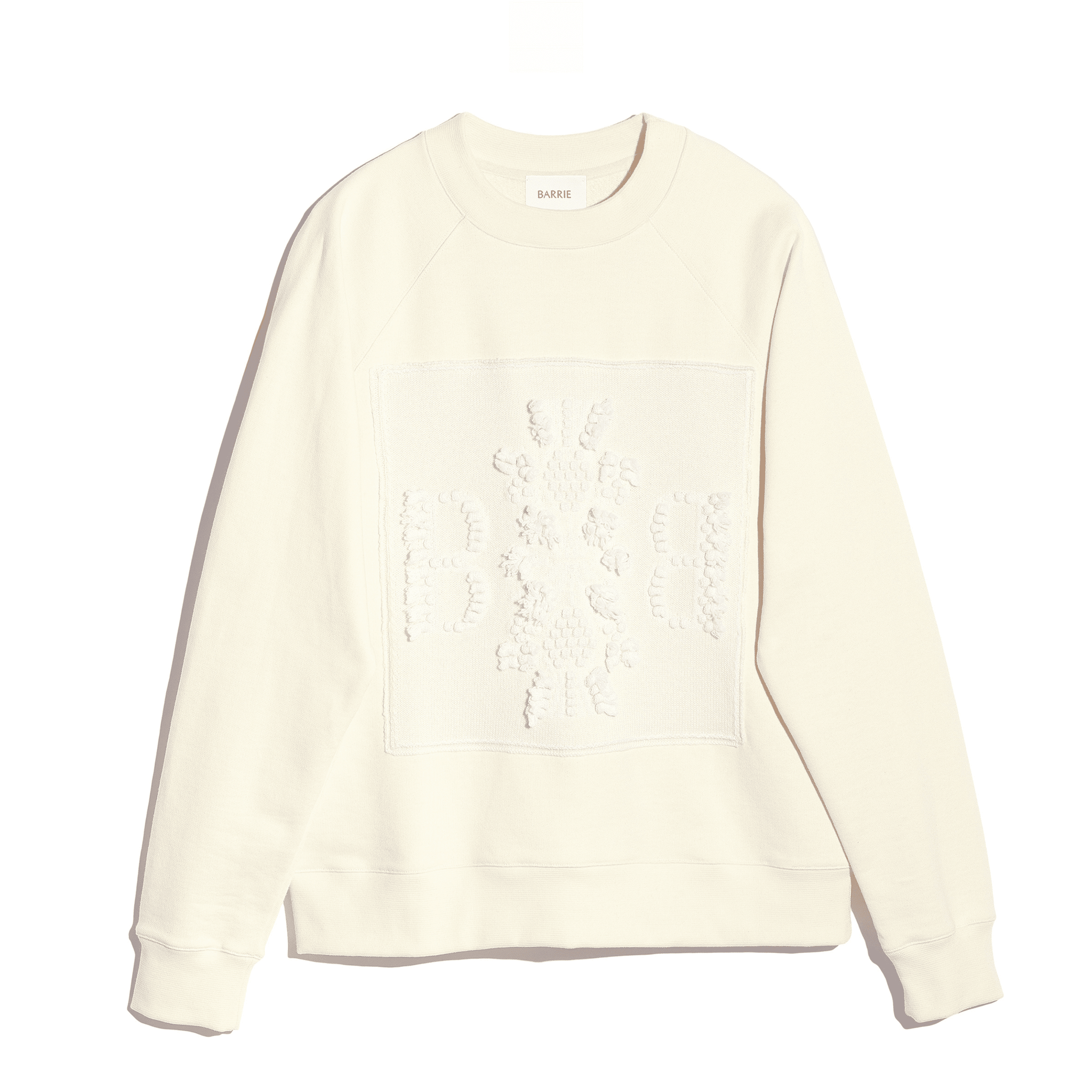 Sweat en coton avec patch logo B en cachemire | Barrie - Barrie