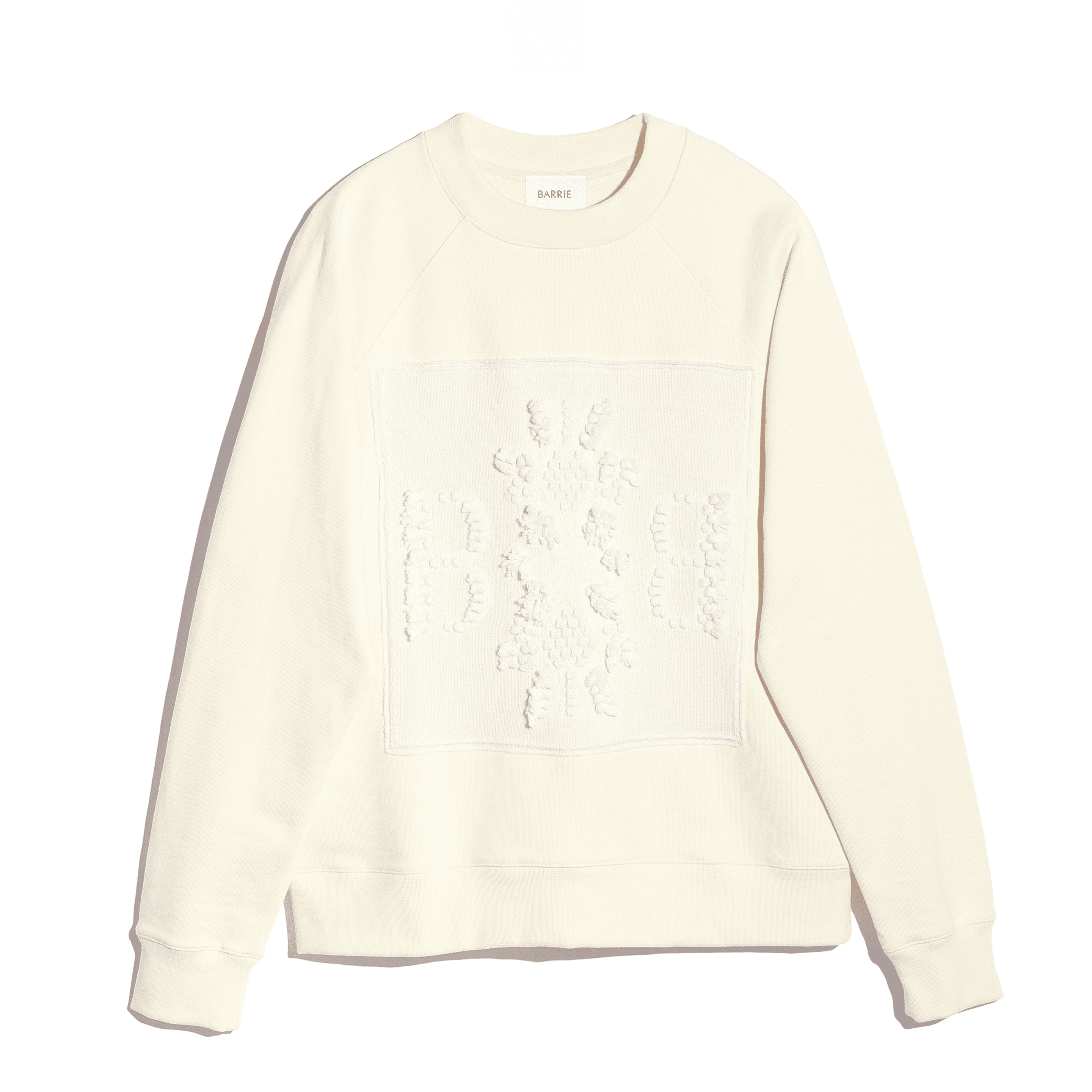 캐시미어 B 로고 패치 장식 면 스웨트셔츠