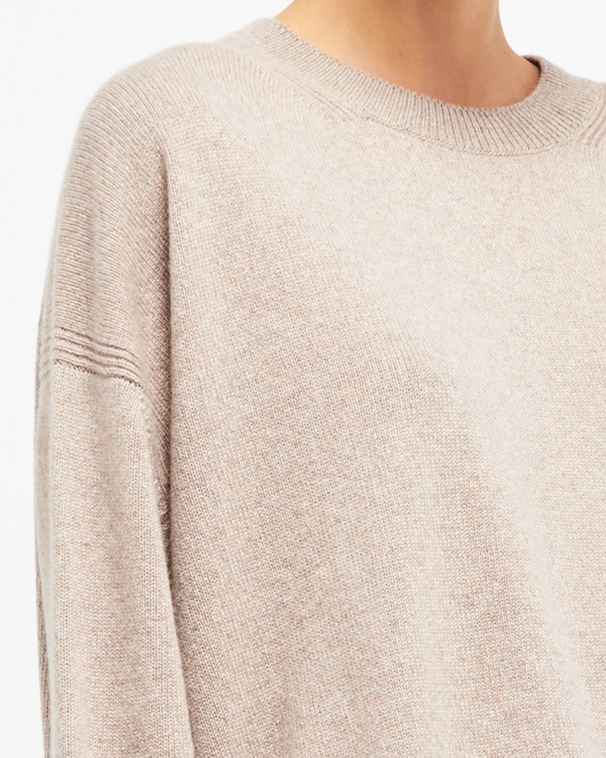 Pull col rond oversize en cachemire | Barrie - Barrie