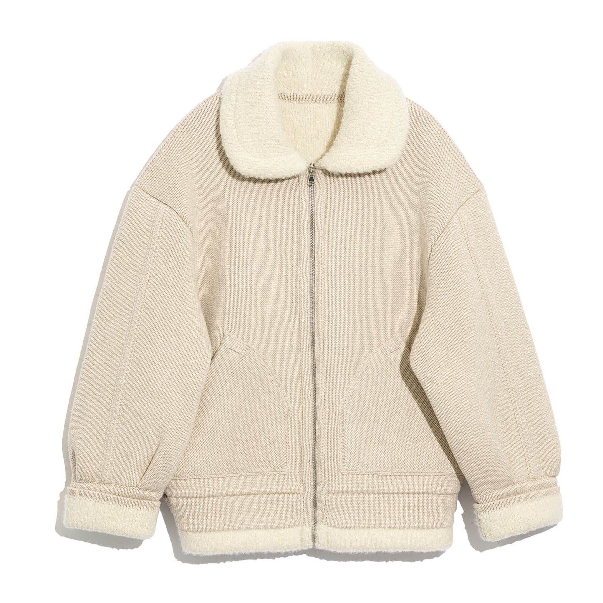 Cashmere and alpaca bomber jacket | Barrie - Barrie