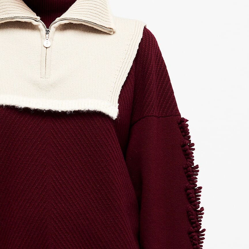 Shearling collar in cashmere and alpaca | Barrie - Barrie