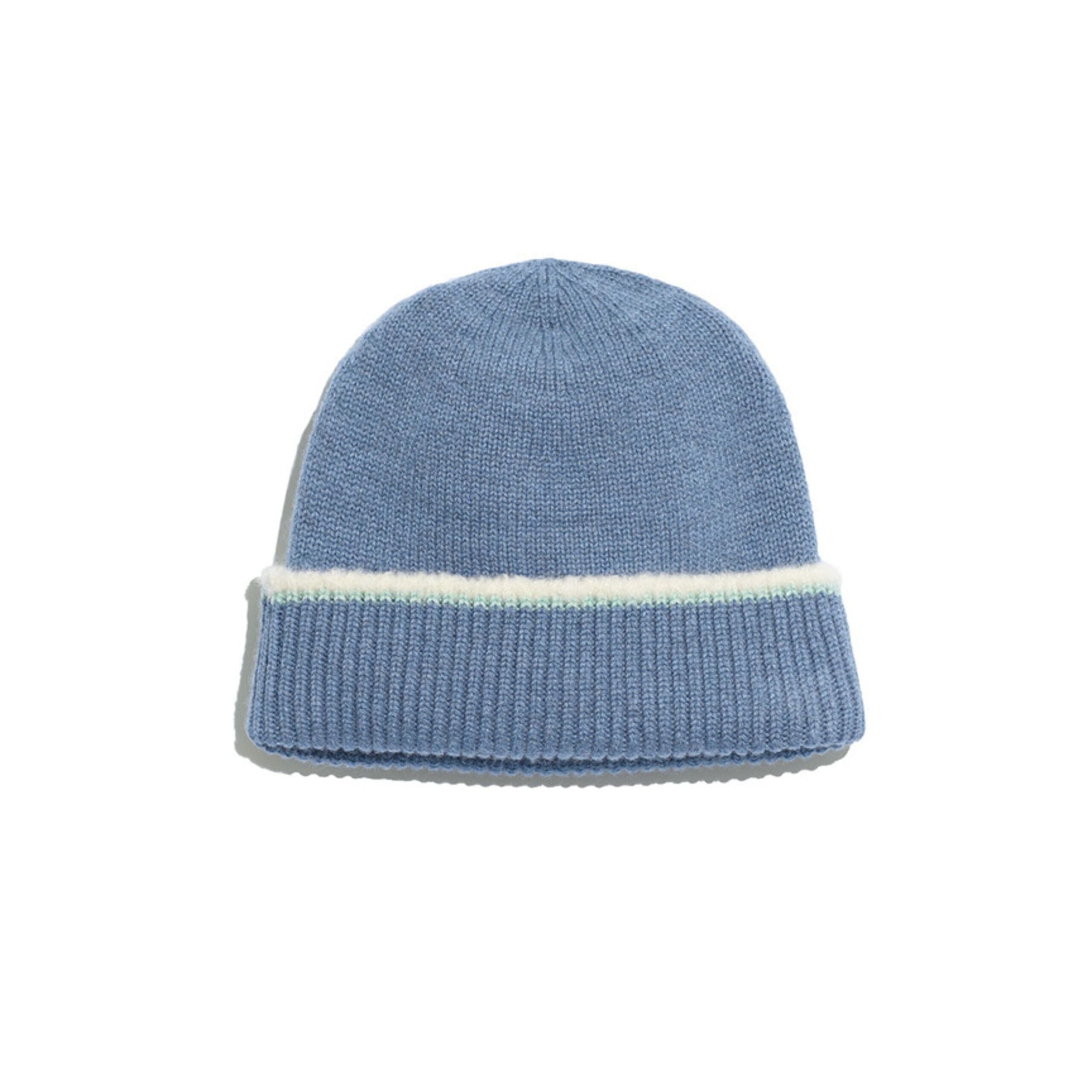 Bonnet en cachemire effet shearling