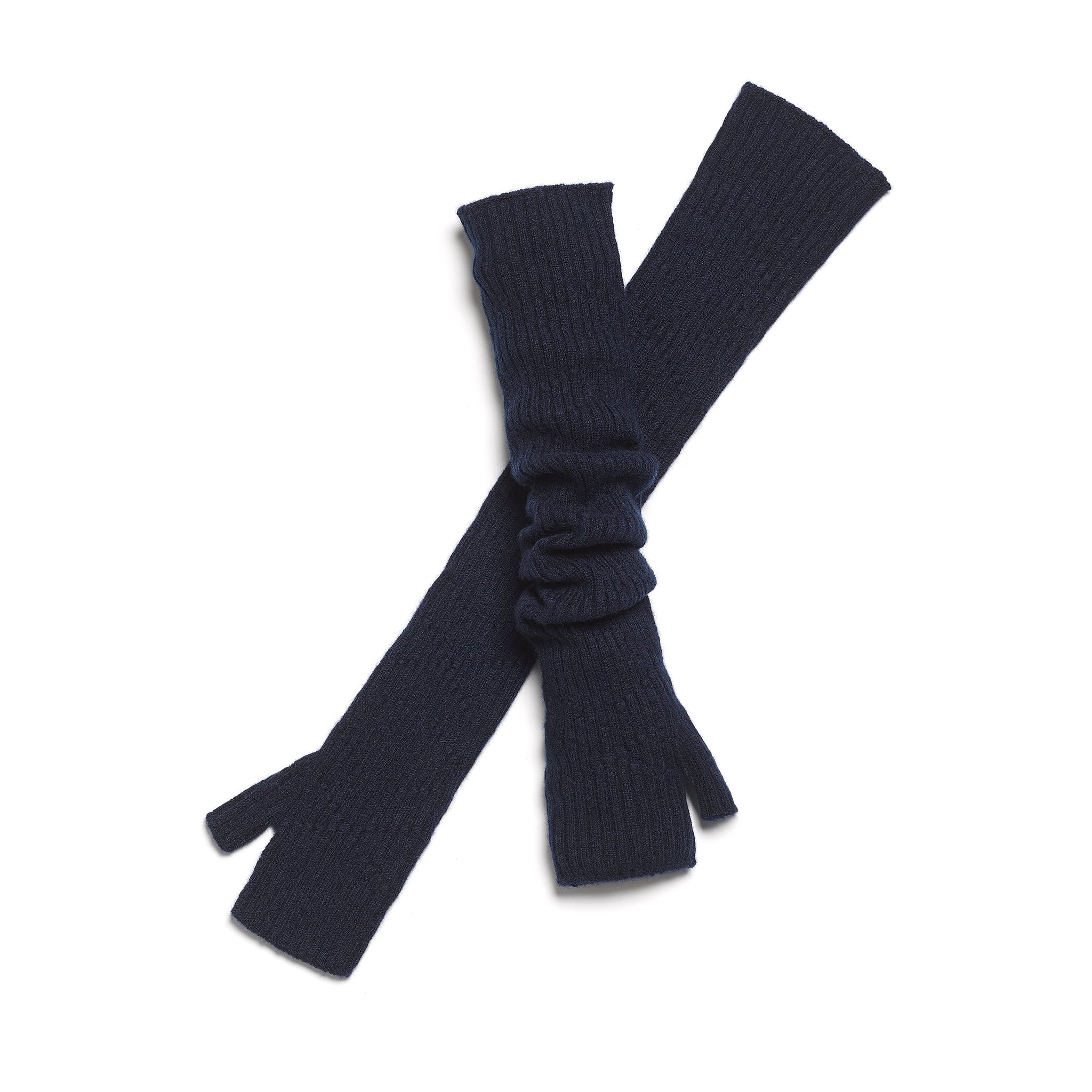 Long cashmere fingerless gloves | Barrie - Barrie