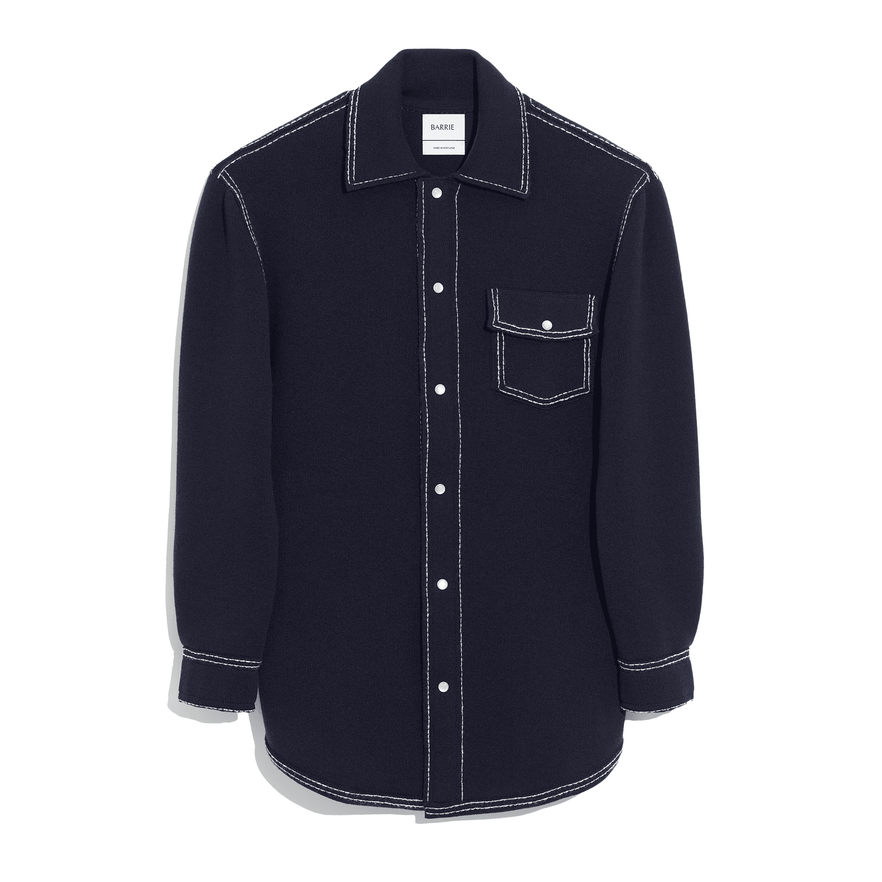 Cashmere and cotton overshirt