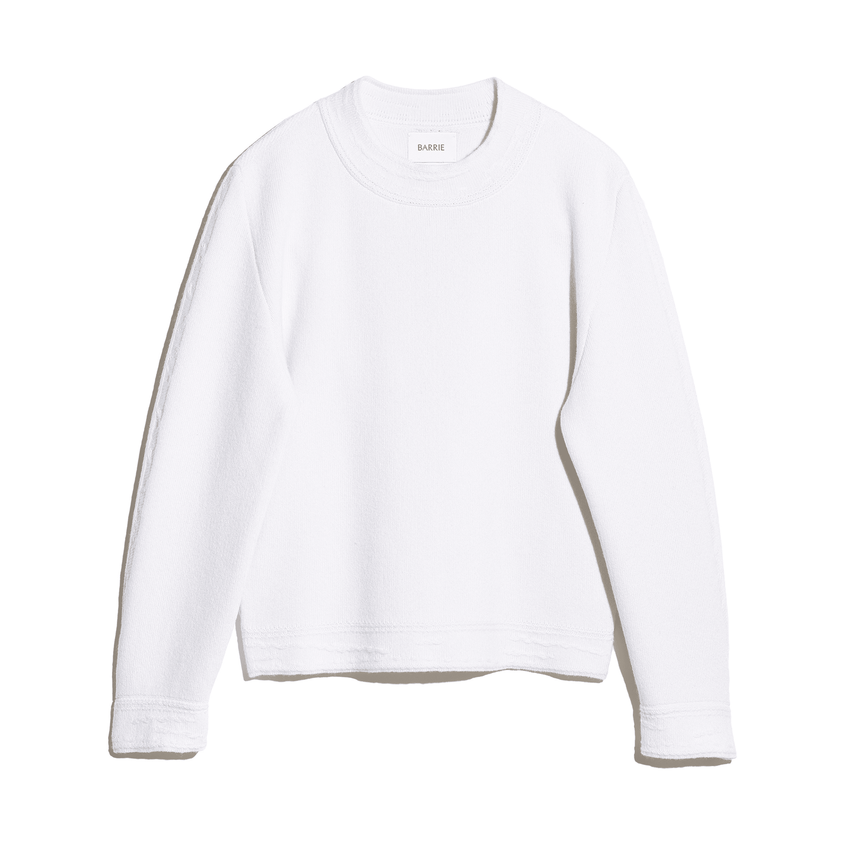 Denim cashmere and cotton jumper