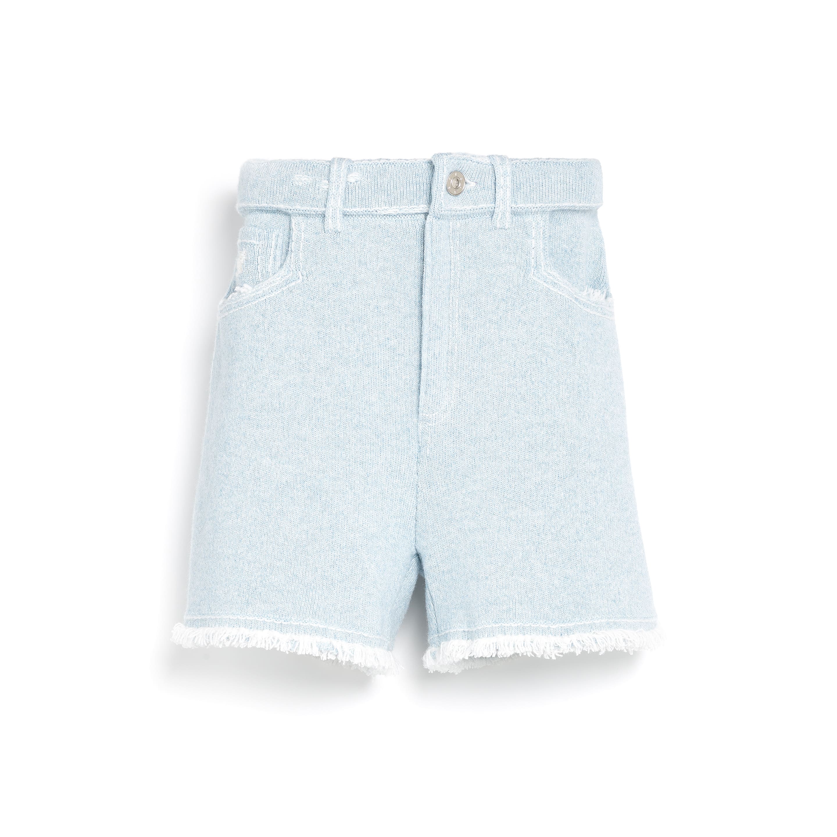 Short Denim à franges