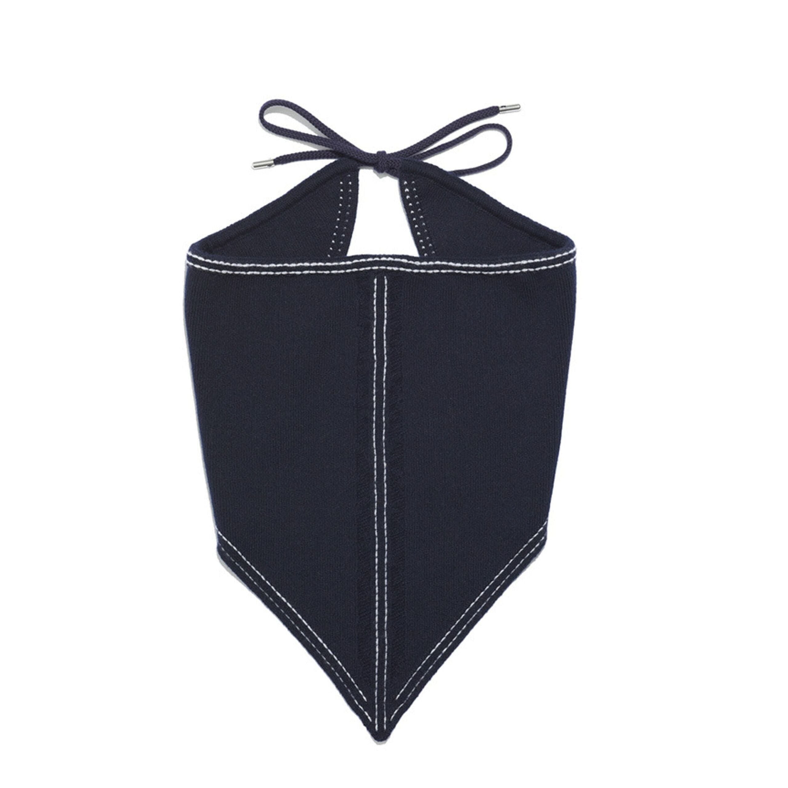 Foulard Denim en cachemire et coton