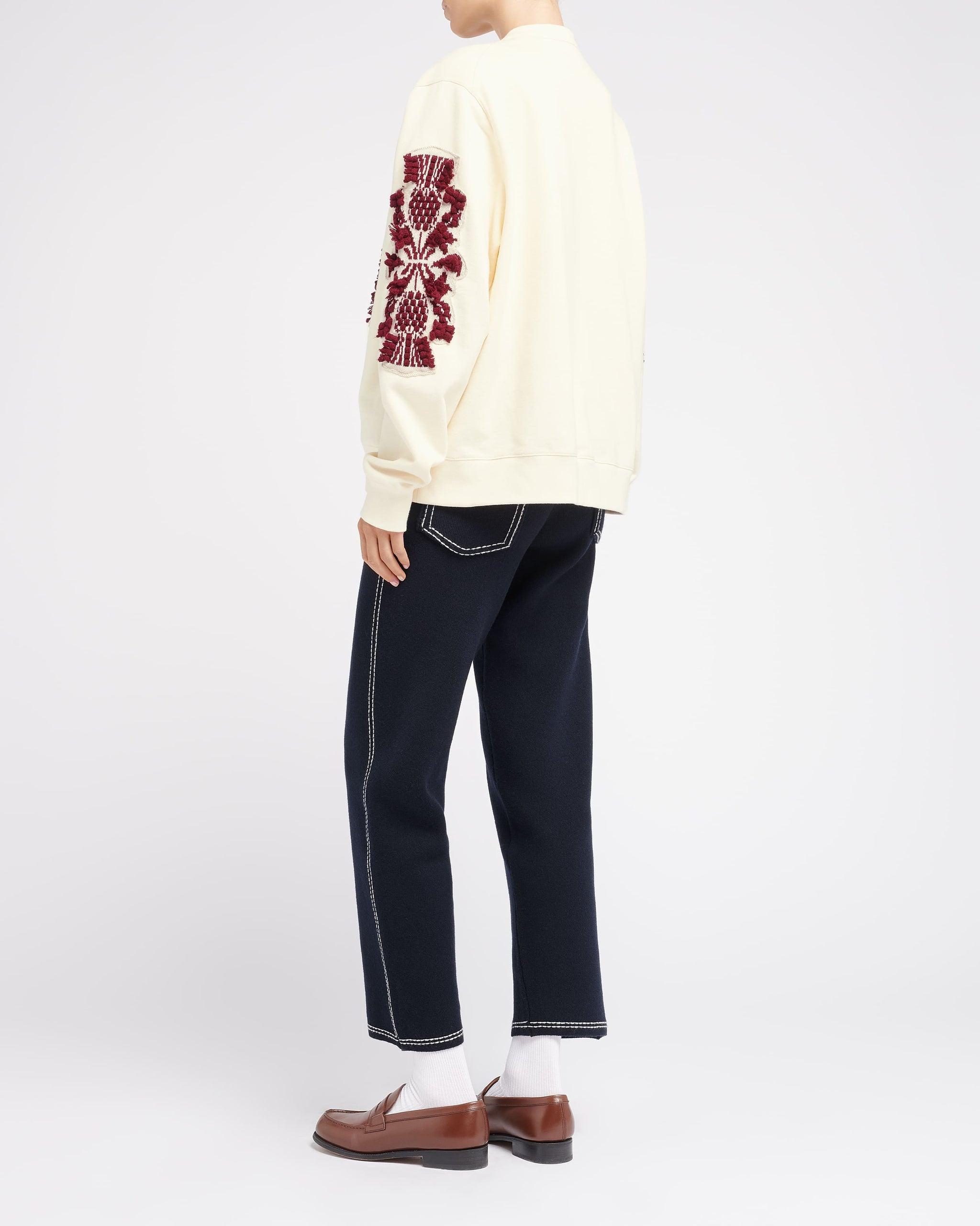 Cardigan in cotton with a cashmere B logo | Barrie - Barrie