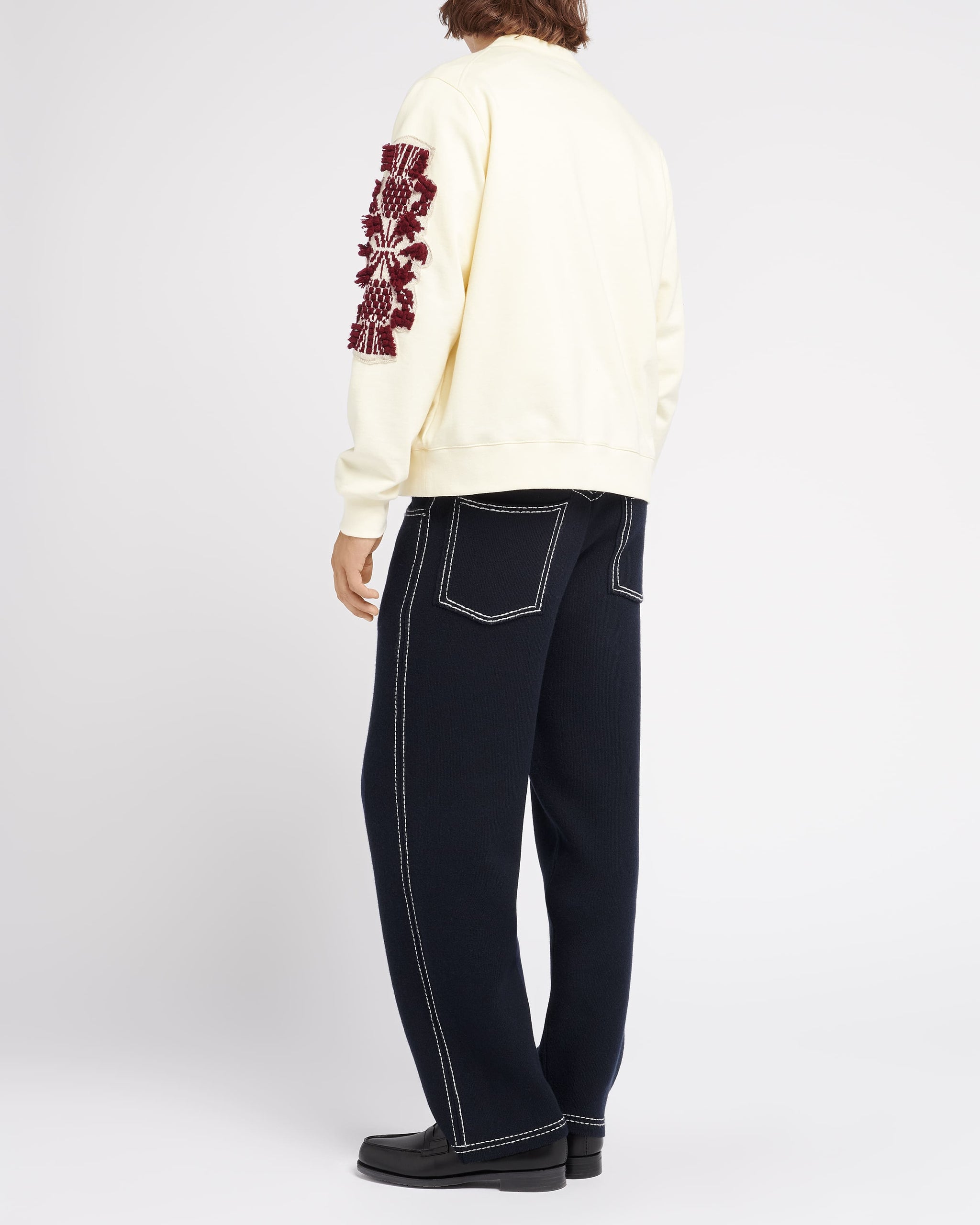 Cardigan in cotton with a cashmere B logo | Barrie - Barrie