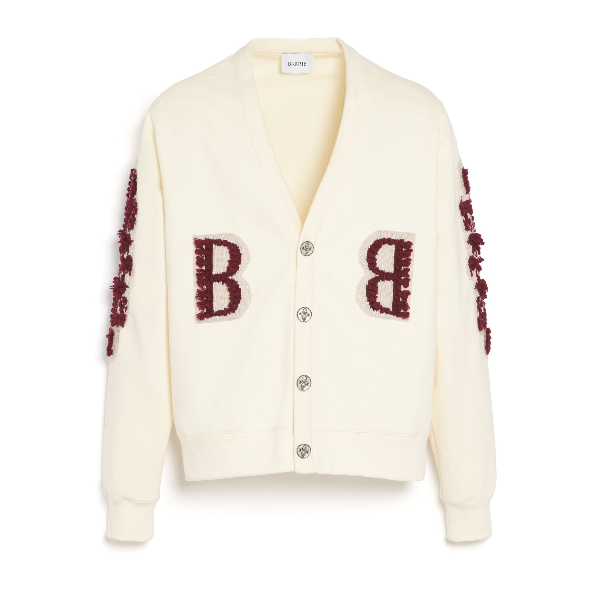 Cardigan in cotton with a cashmere B logo | Barrie - Barrie