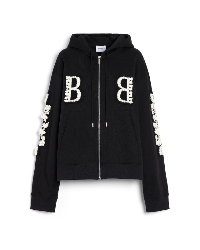 Sweater with cashmere B logo patch | Barrie - Barrie