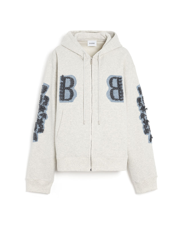 Sweater with cashmere B logo patch | Barrie - Barrie