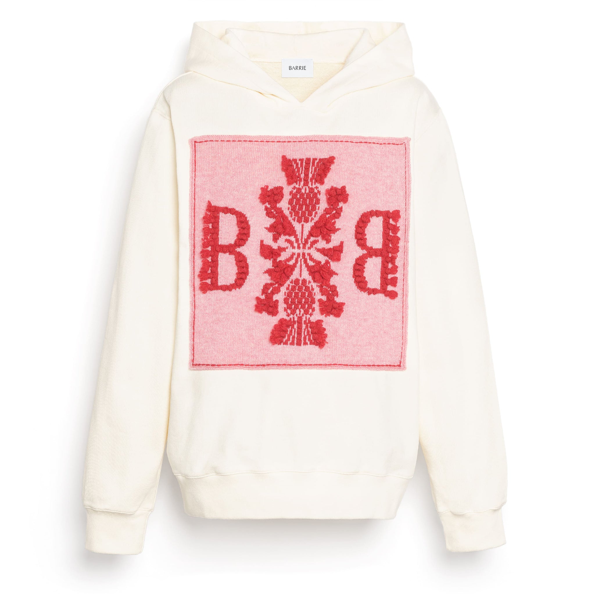 Hoodie with Barrie logo cashmere patch | Barrie - Barrie