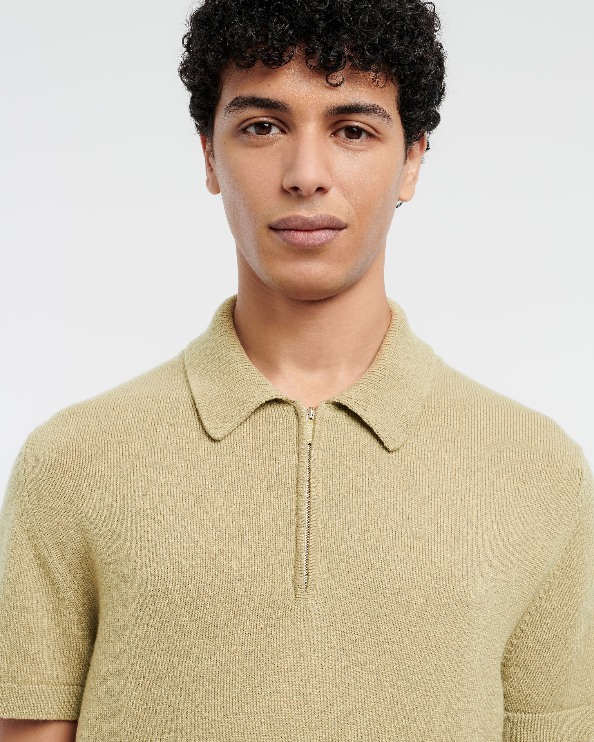 B Label cashmere zip-neck top | Barrie - Barrie