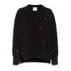 barrie Pull iconique oversize en cachemire à broderies fleuries