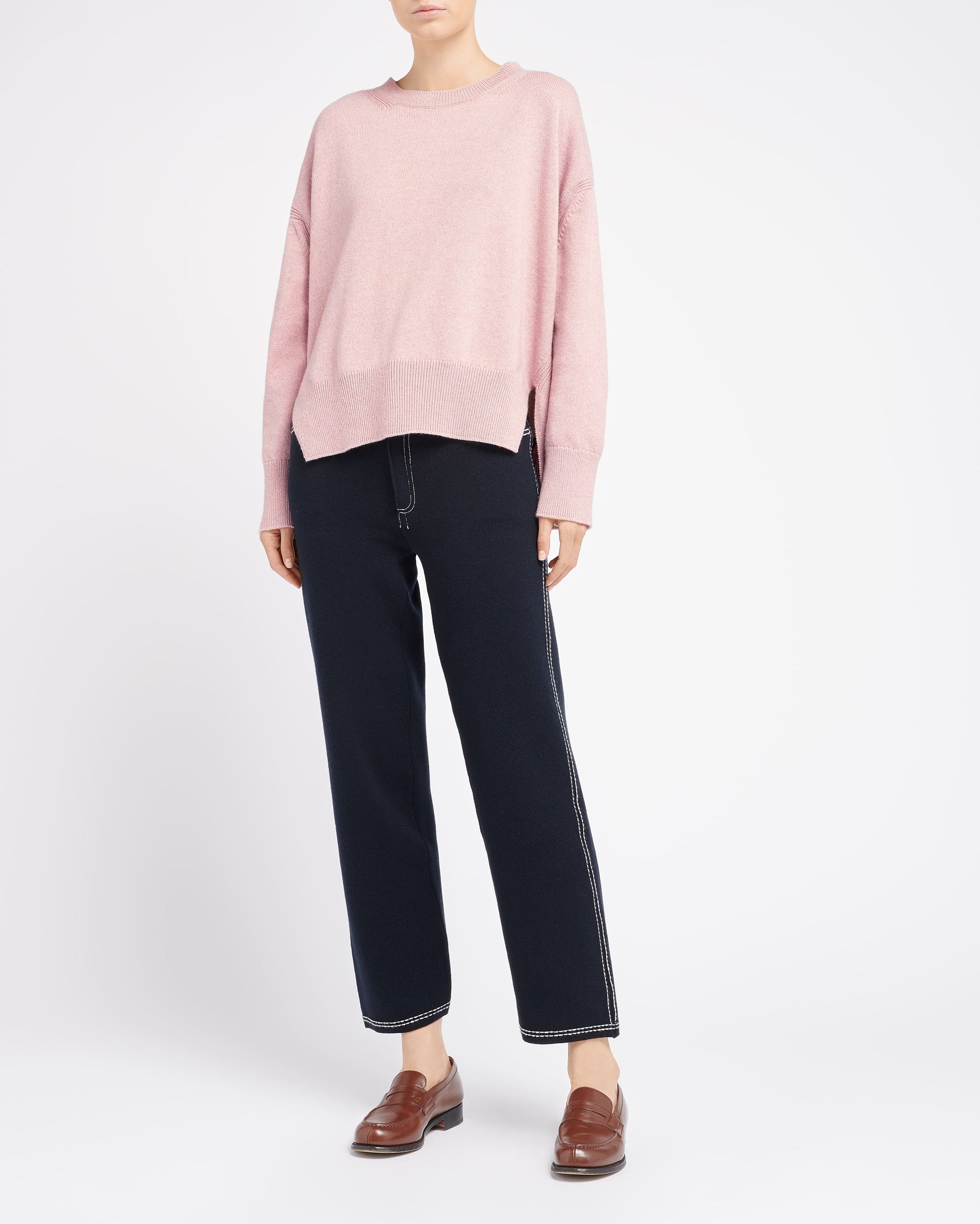 Pull col rond oversize en cachemire | Barrie - Barrie