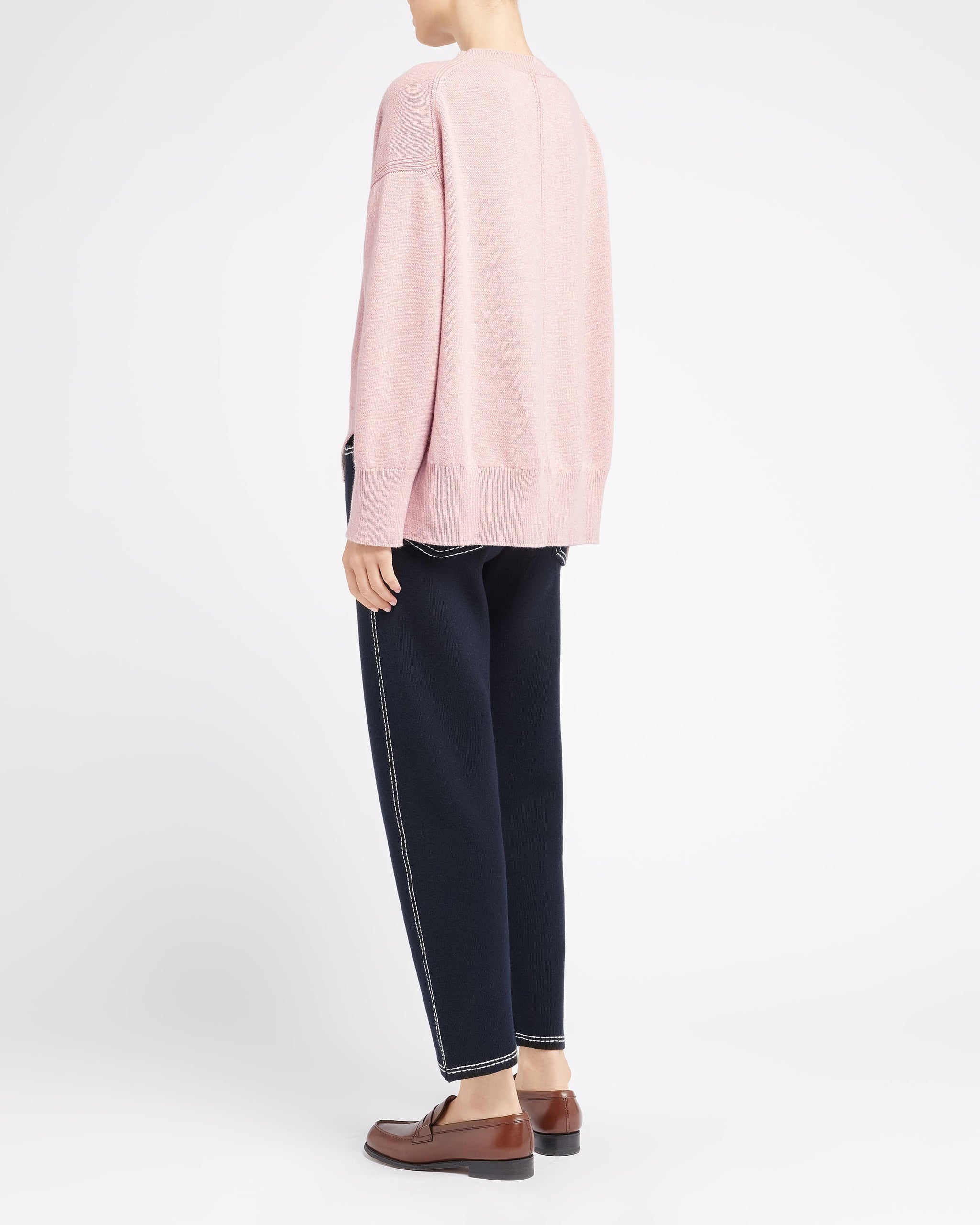 Pull col rond oversize en cachemire | Barrie - Barrie