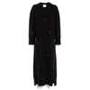 barrie Robe longue iconique en cachemire à broderies fleuries