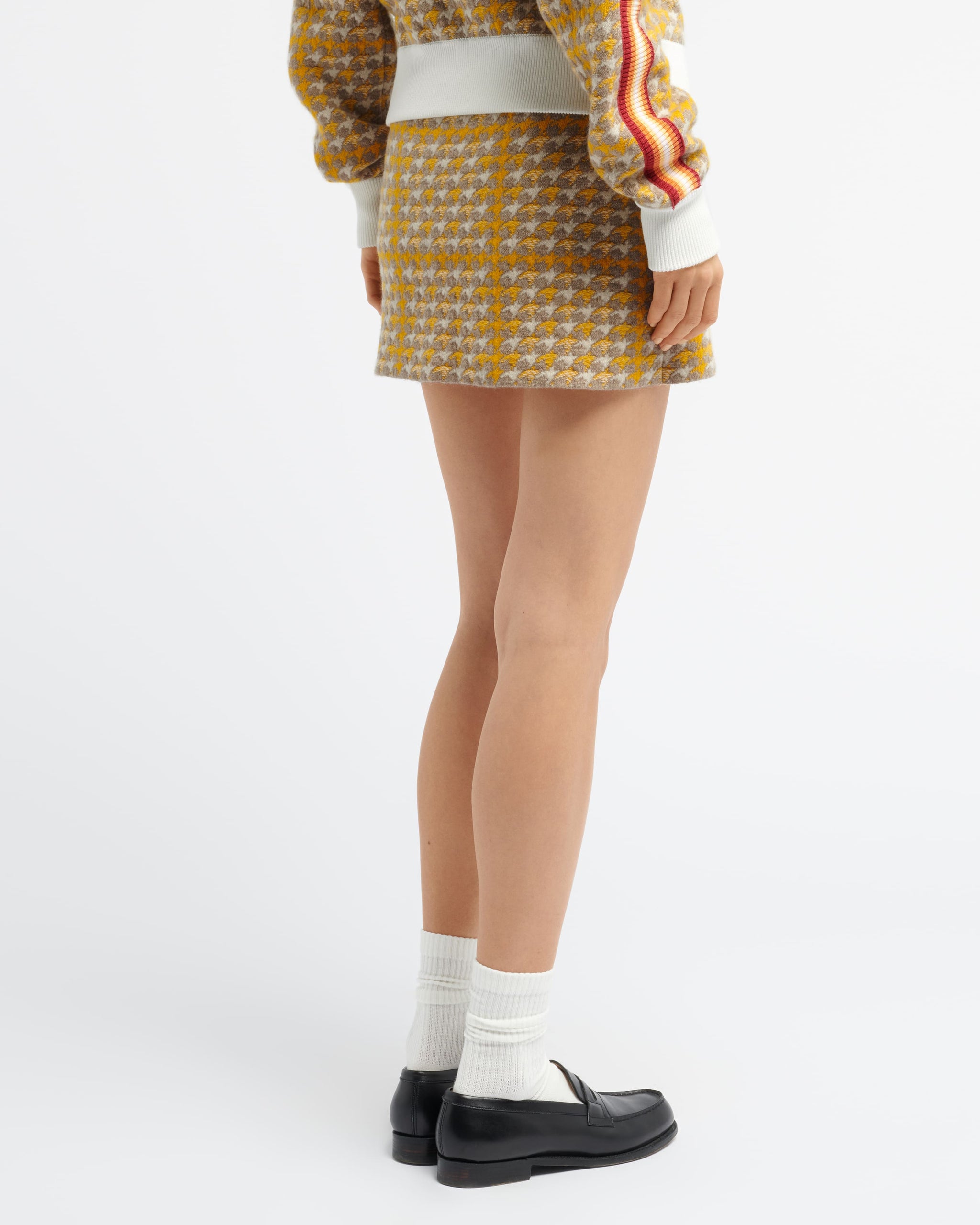 caramel キャラメル HEDERA SKIRT 味気 GOLD CHECK 3Y 