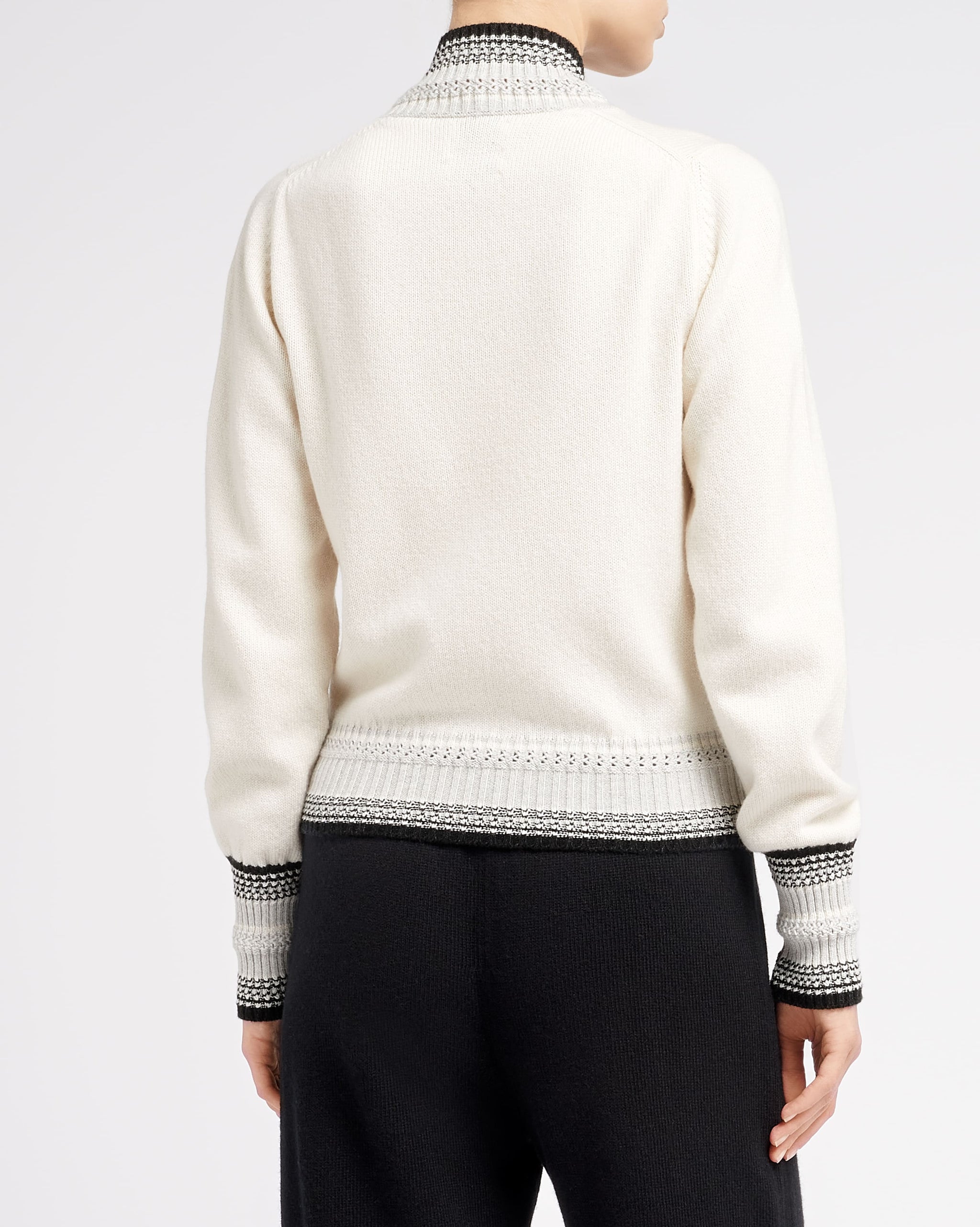 Mottled cashmere zip-up cardigan | Barrie - Barrie