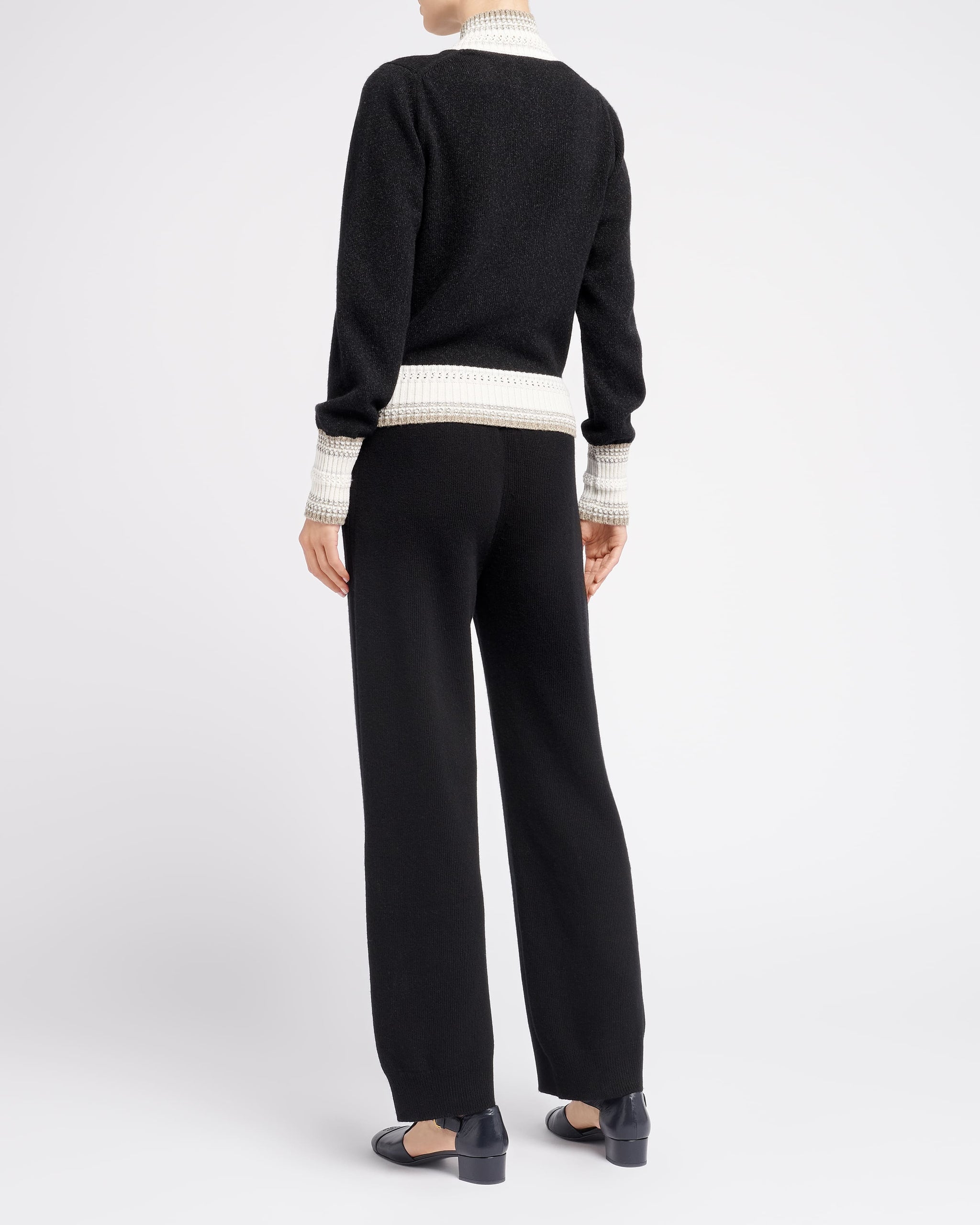 Mottled cashmere zip-up cardigan | Barrie - Barrie