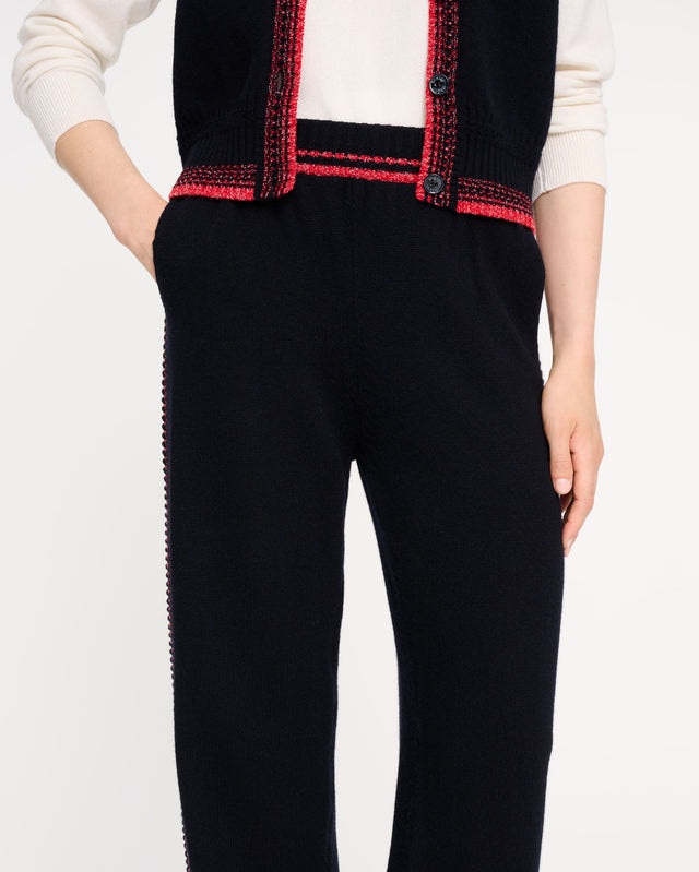 Trousers in marled cashmere | Barrie - Barrie