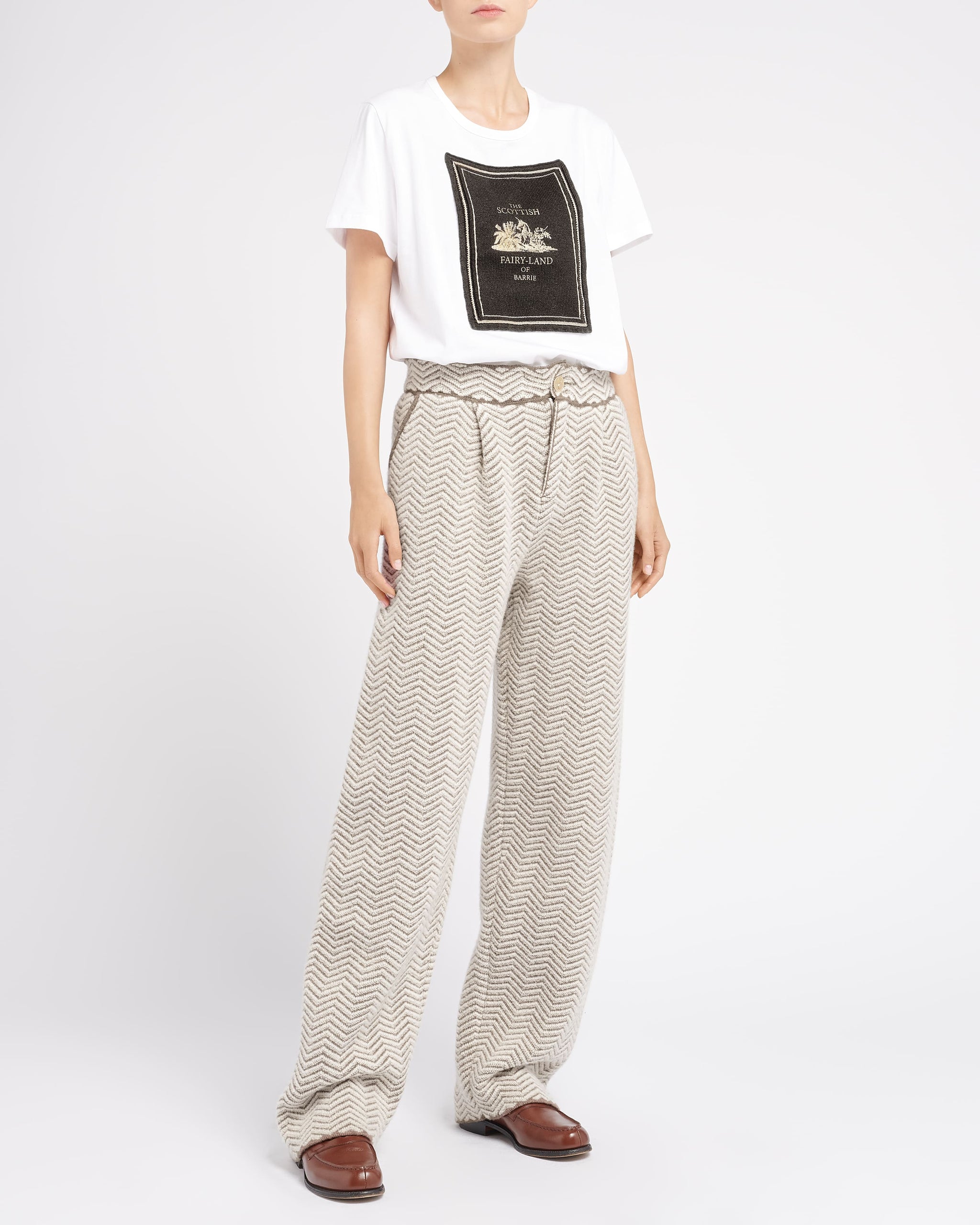 T-Shirt avec patch en cachemire imprimé | Barrie - Barrie