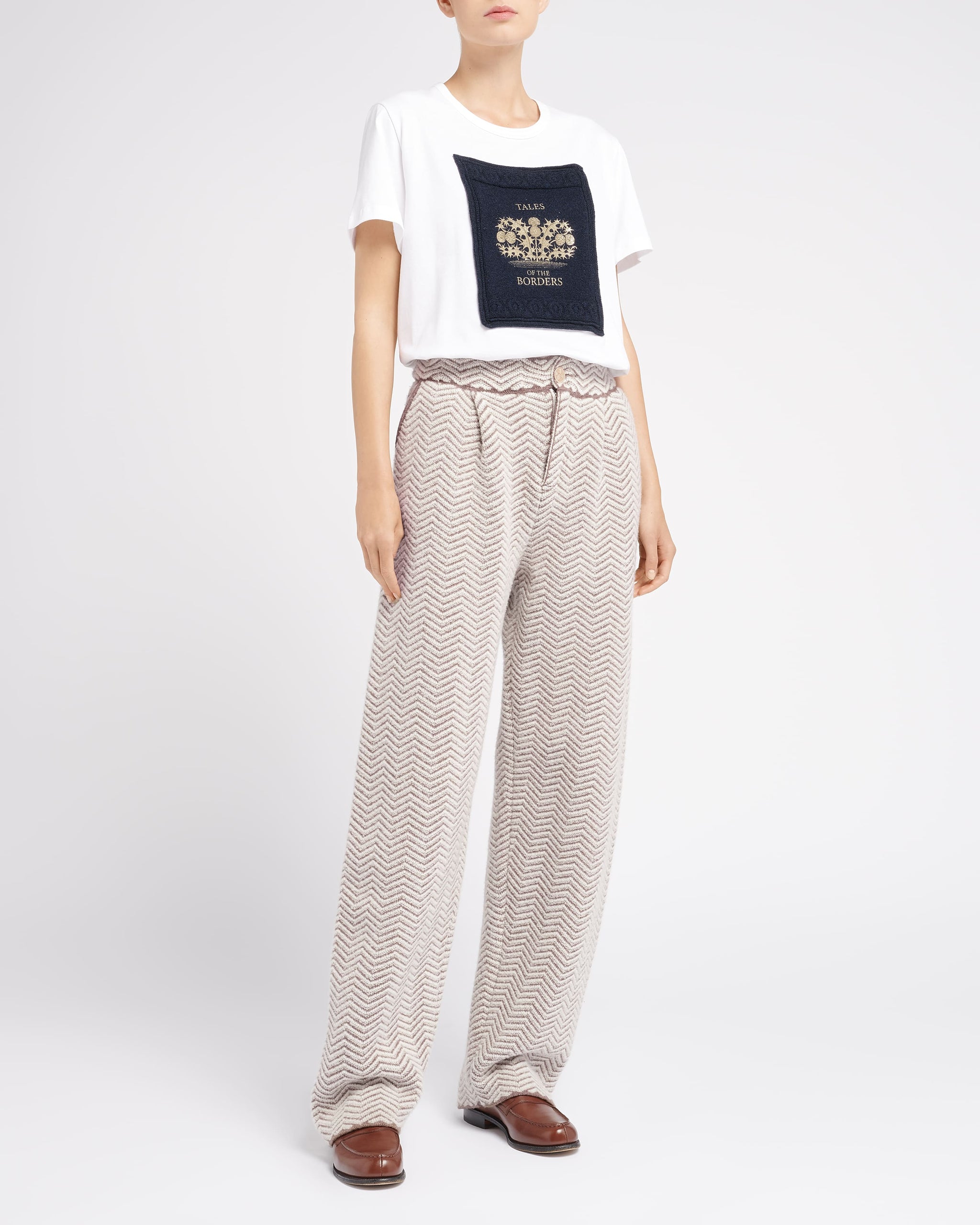 T-Shirt avec patch en cachemire imprimé | Barrie - Barrie