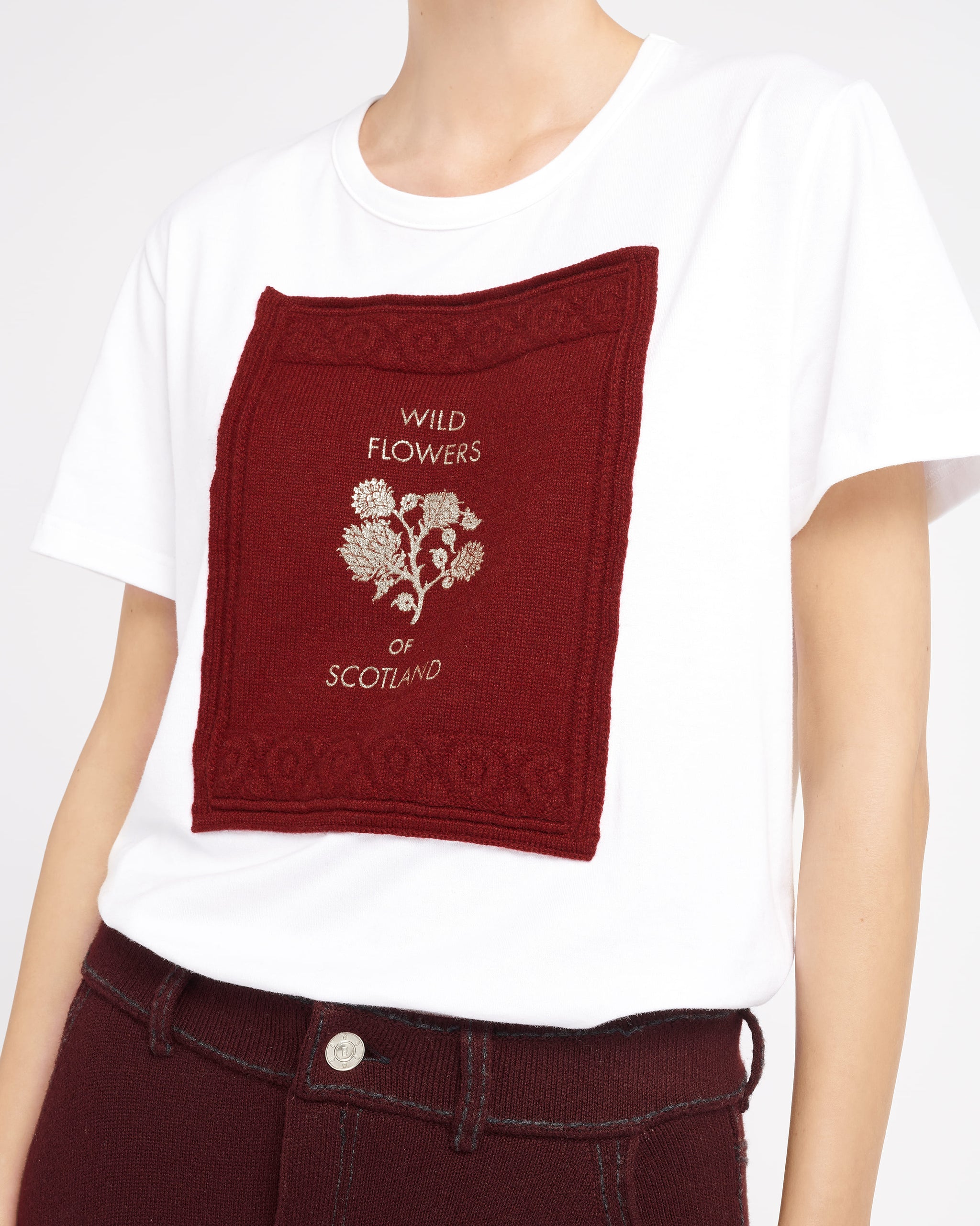 T-Shirt avec patch en cachemire imprimé | Barrie - Barrie