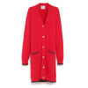 barrie Cardigan long à col V en cachemire léger