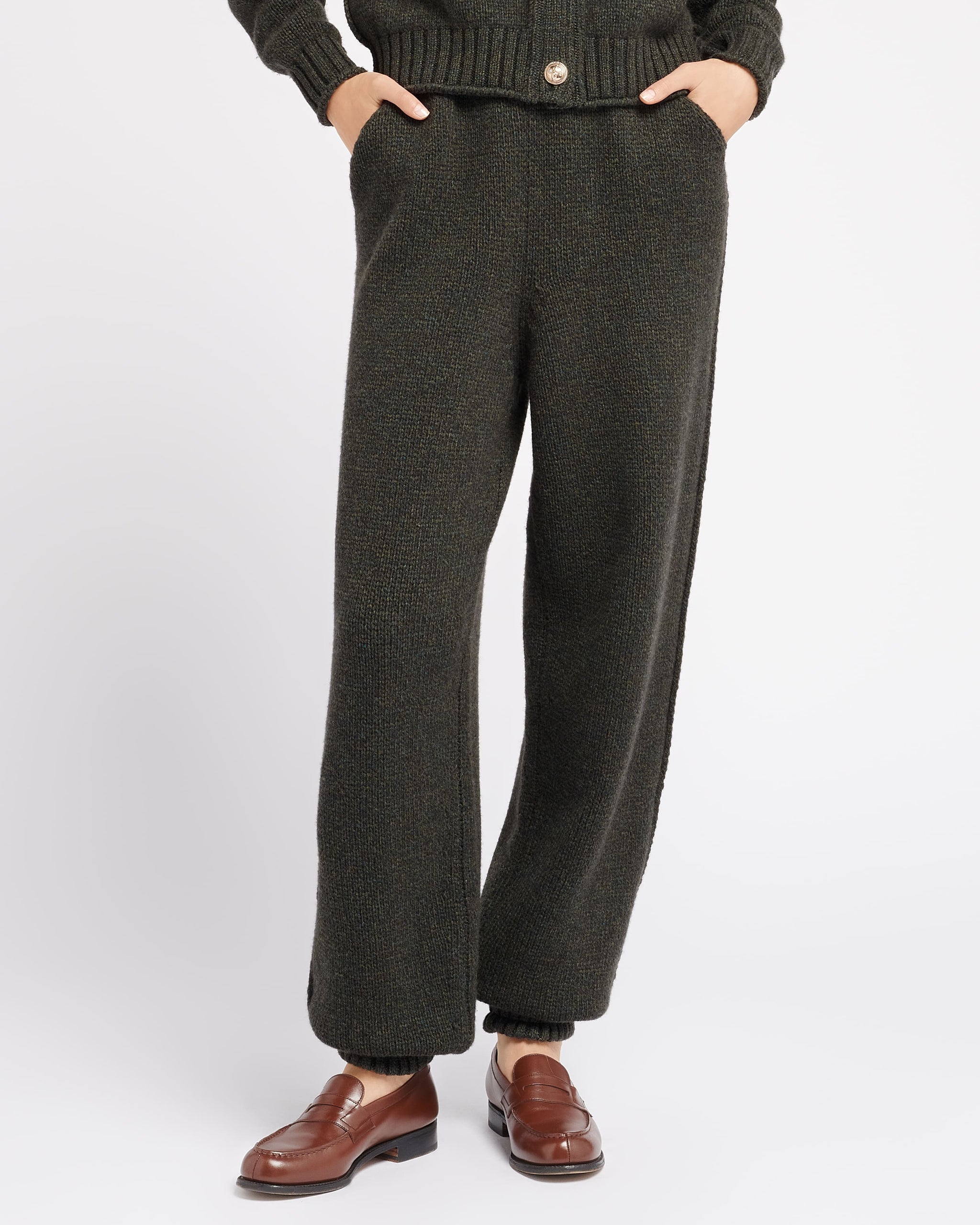 Pantalon épais en cachemire | Barrie - Barrie