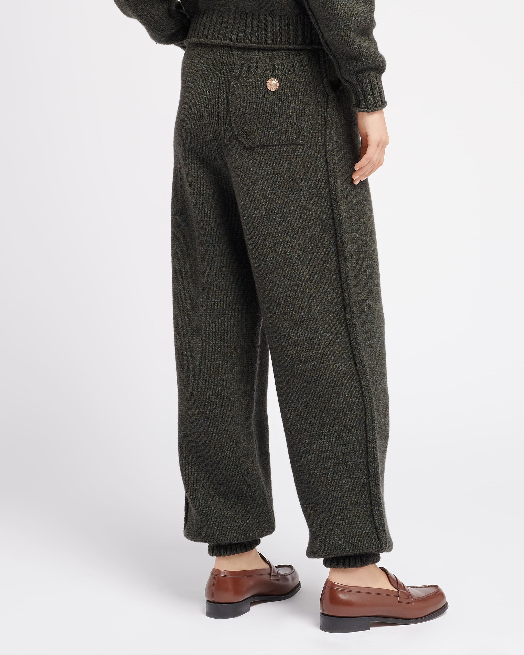 Pantalon épais en cachemire | Barrie - Barrie