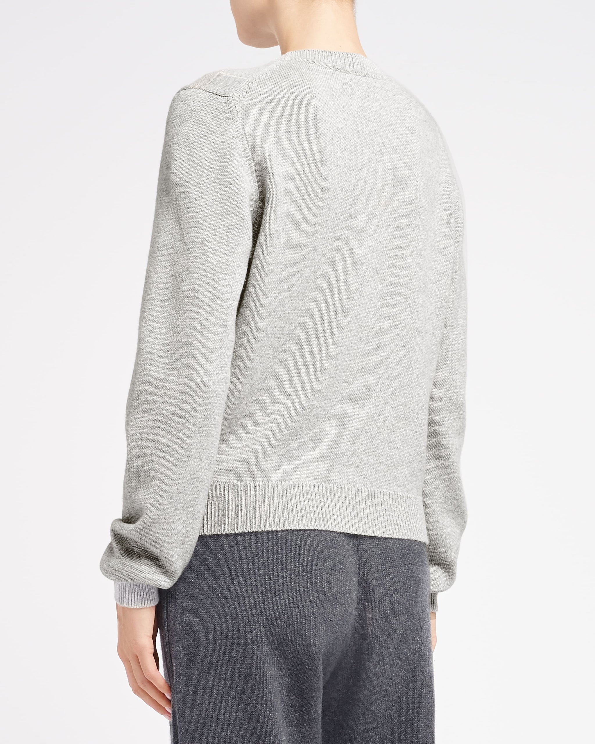 Pull en cachemire à motif tartan et logo 3D | Barrie - Barrie