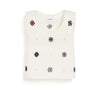 barrie Top court en cachemire et coton à motif fleuri