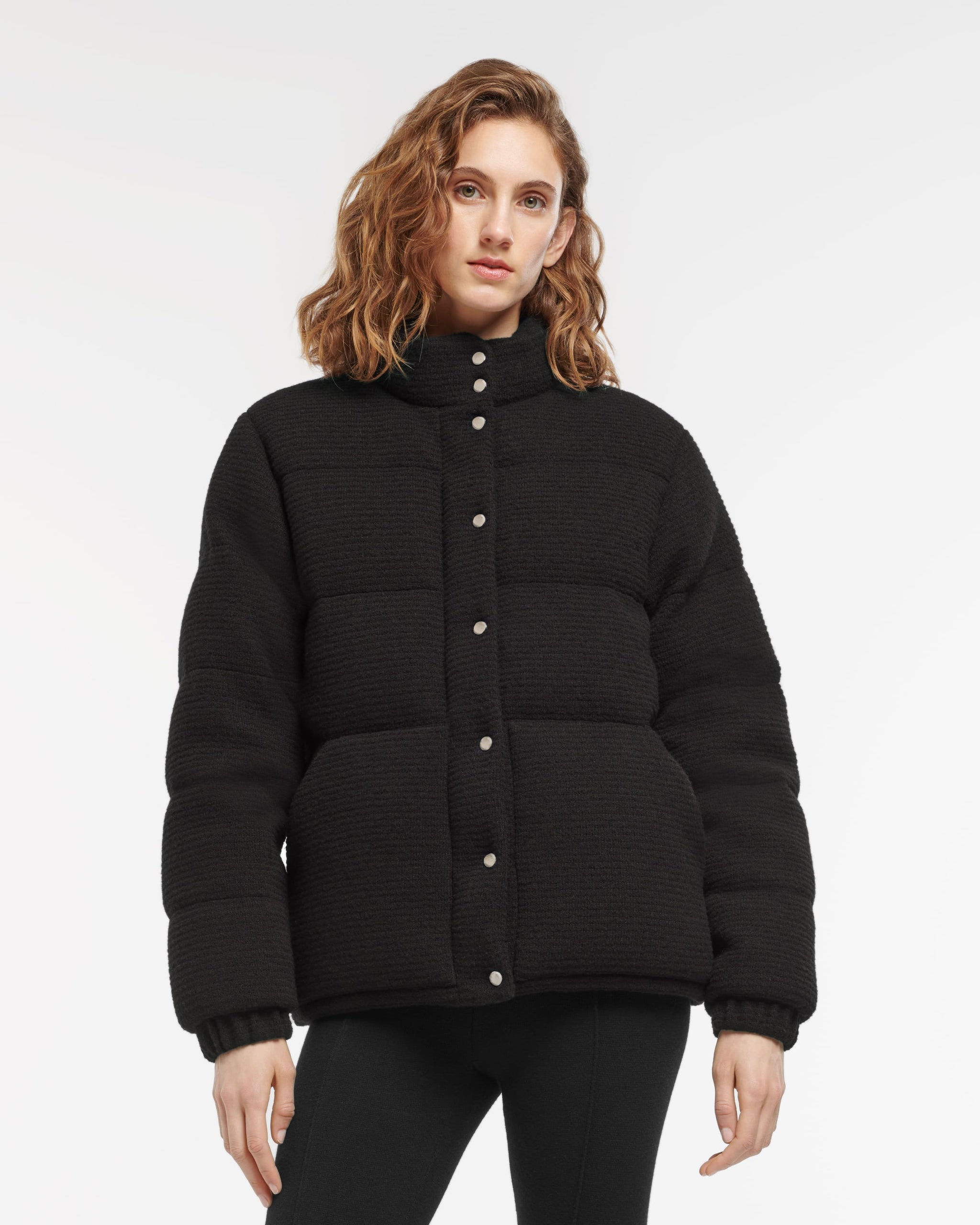 캐시미어, 울, 실크 소재의 얇은 스트라이프 패딩 재킷 | Barrie - Barrie