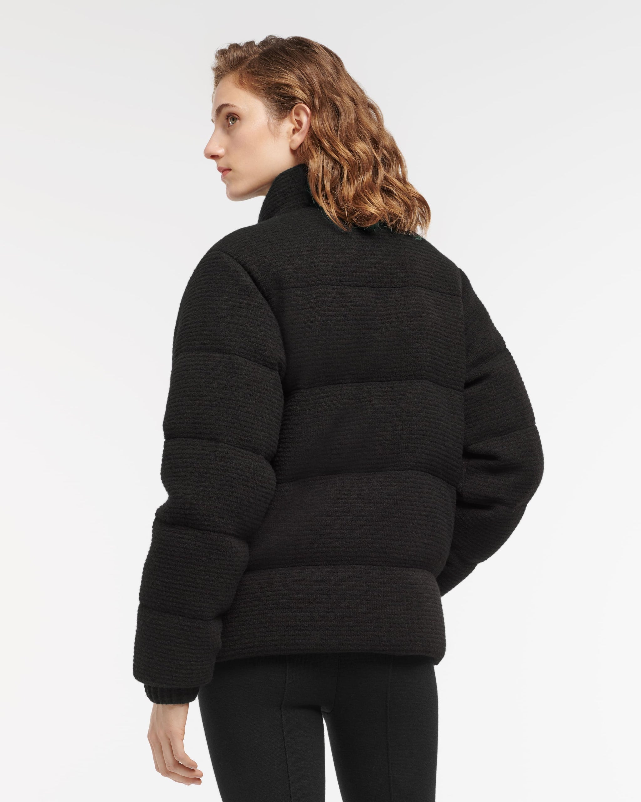 캐시미어, 울, 실크 소재의 얇은 스트라이프 패딩 재킷 | Barrie - Barrie