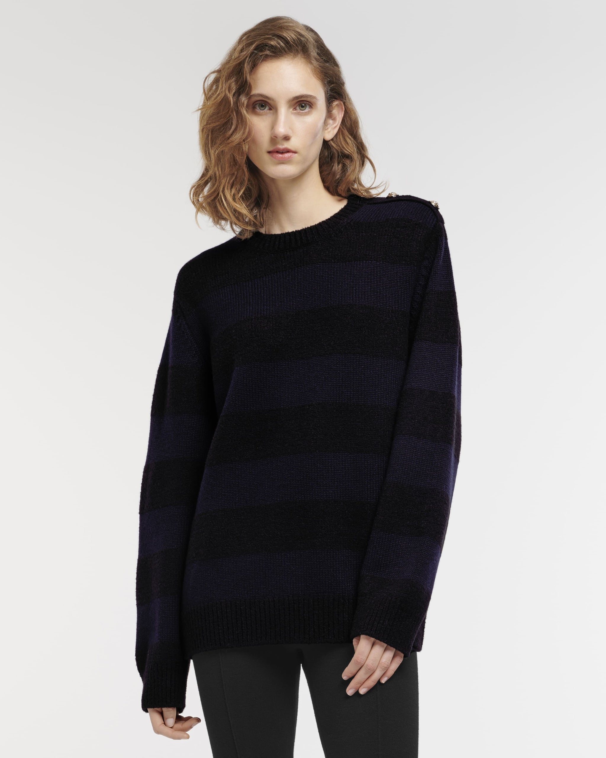 Pull en cachemire rayé | Barrie - Barrie