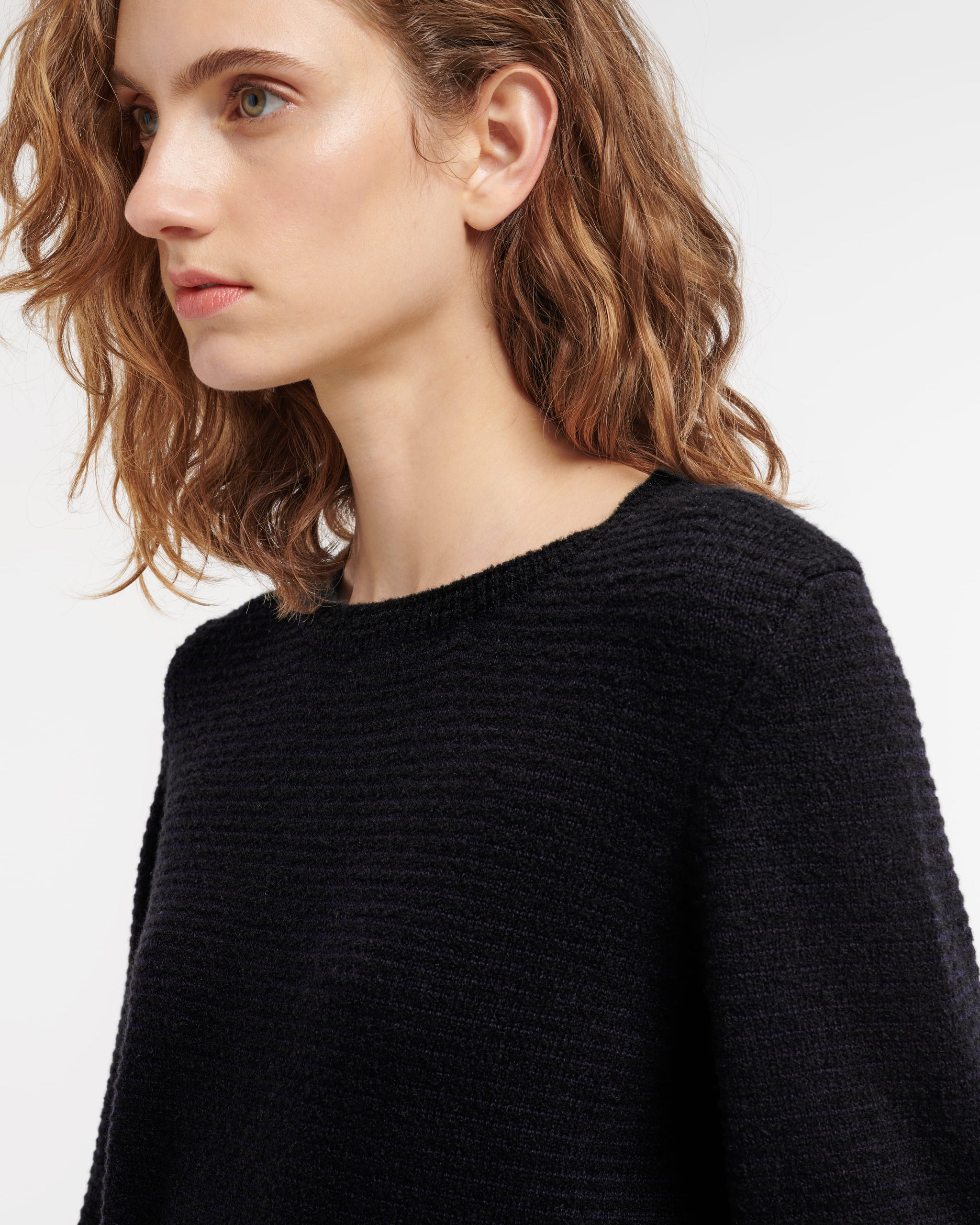 Cashmere jumper with thin stripes | Barrie - Barrie