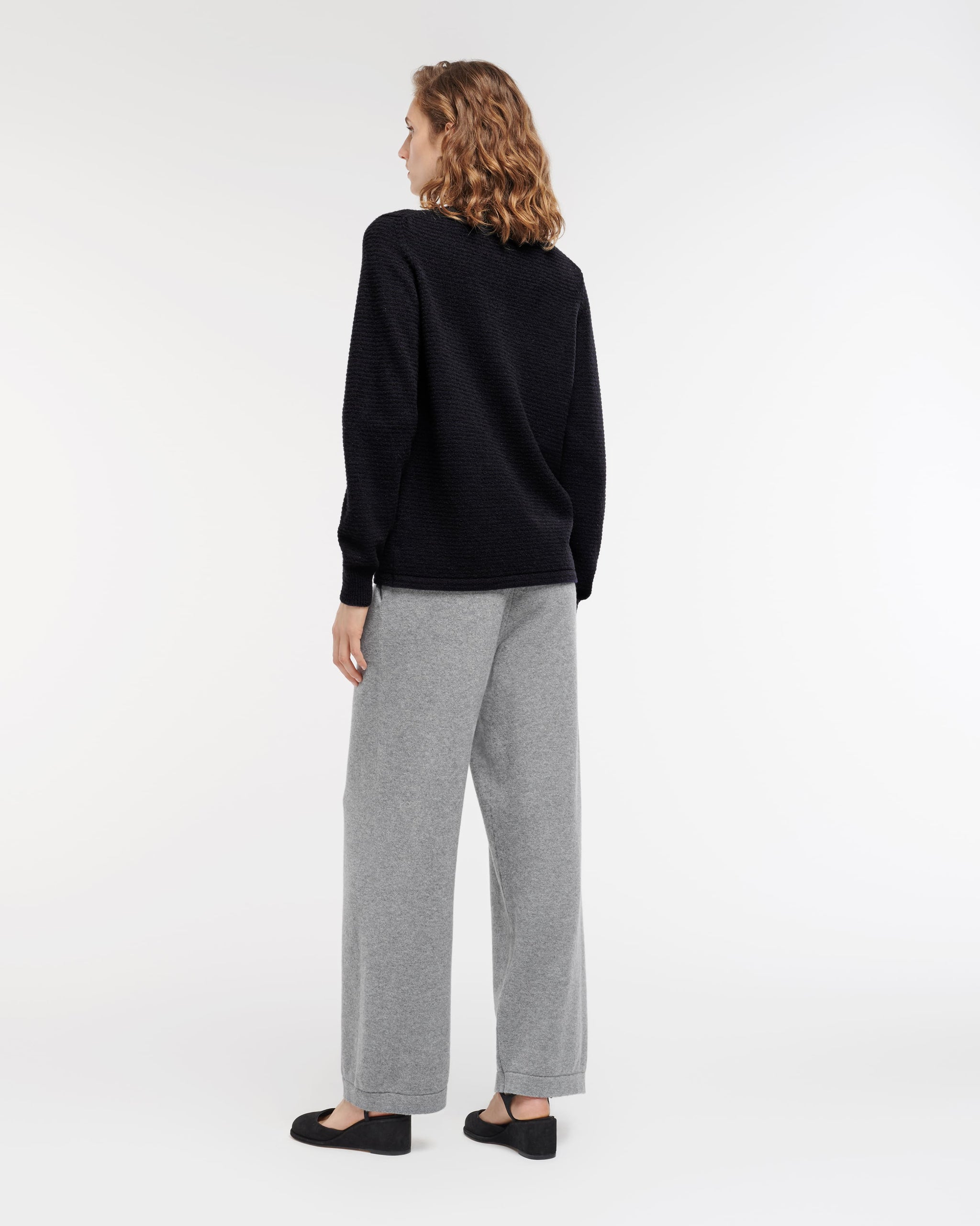Cashmere jumper with thin stripes | Barrie - Barrie
