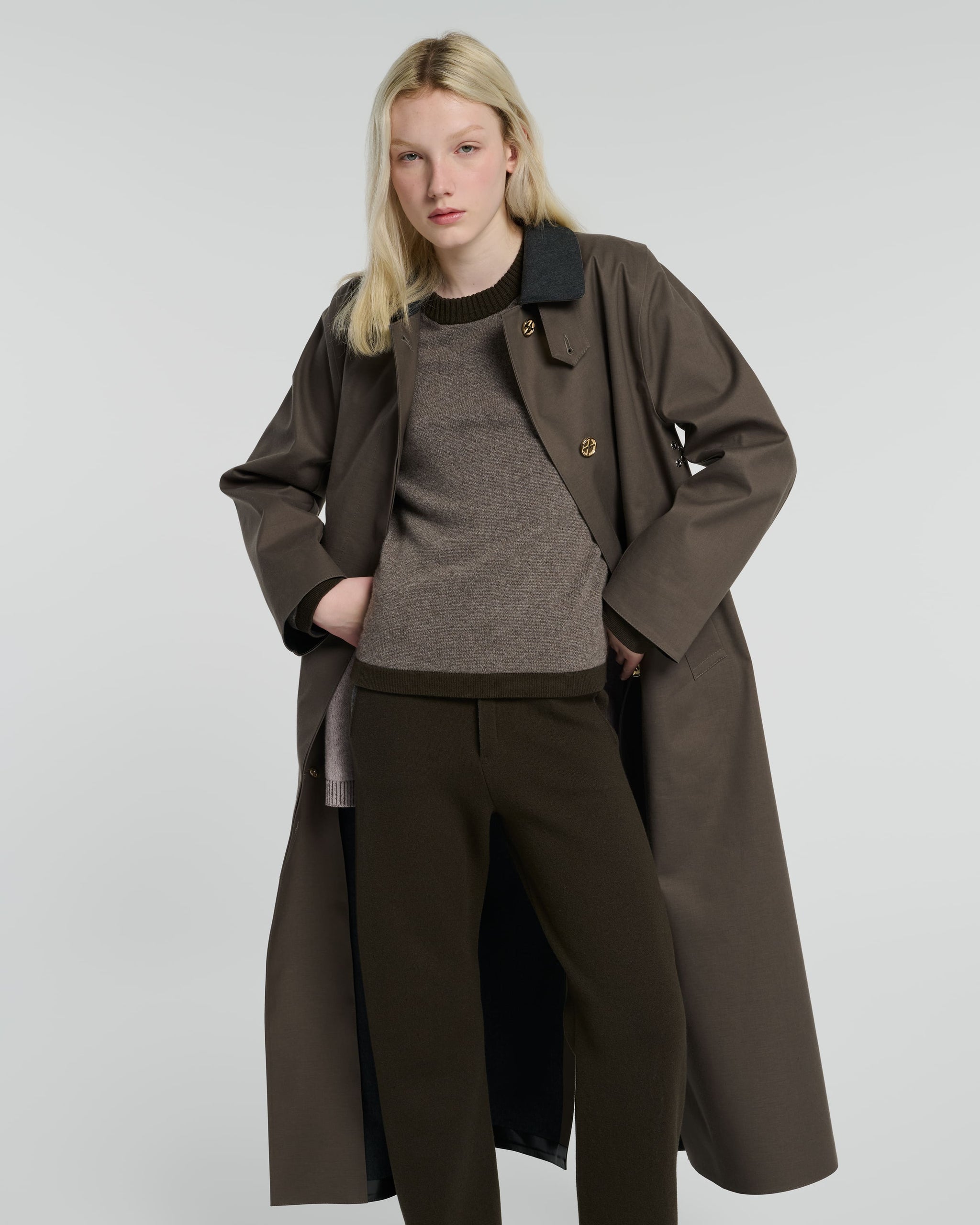 숏 버전 방수 롱 코트 | Barrie - Barrie