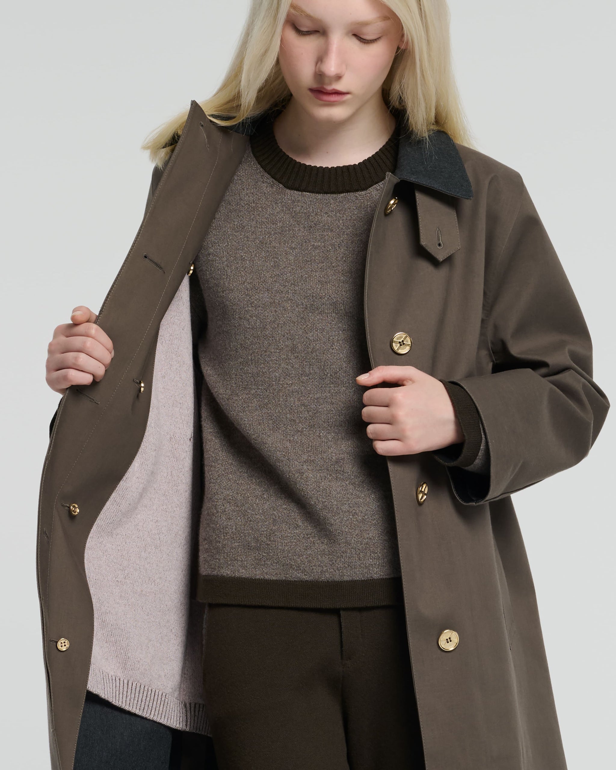 숏 버전 방수 롱 코트 | Barrie - Barrie