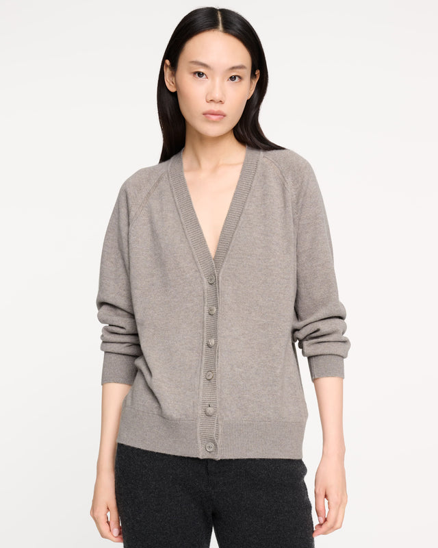 Cardigan iconique en cachemire à boutons bijoux | Barrie - Barrie