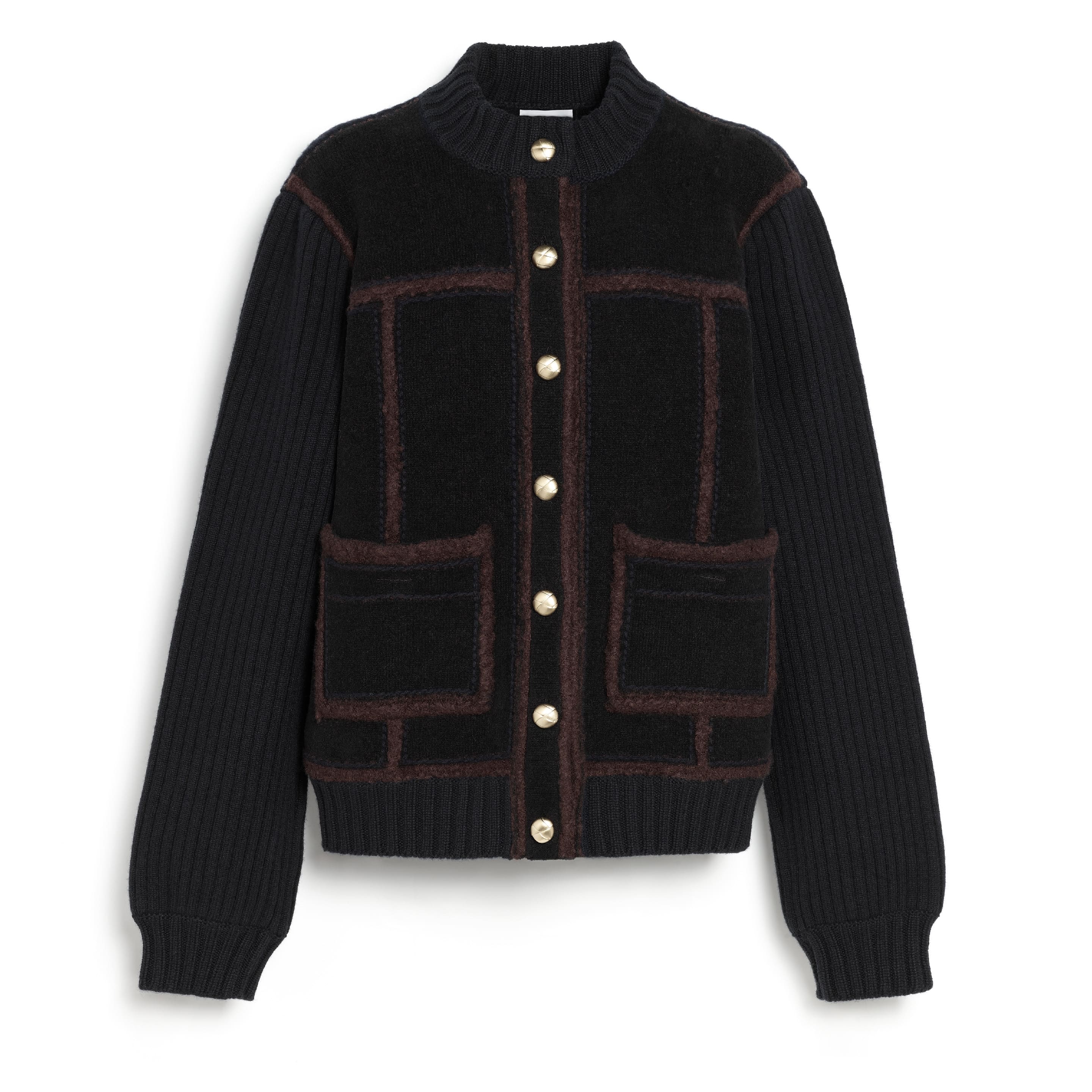 Cashmere and cotton shearling jacket 