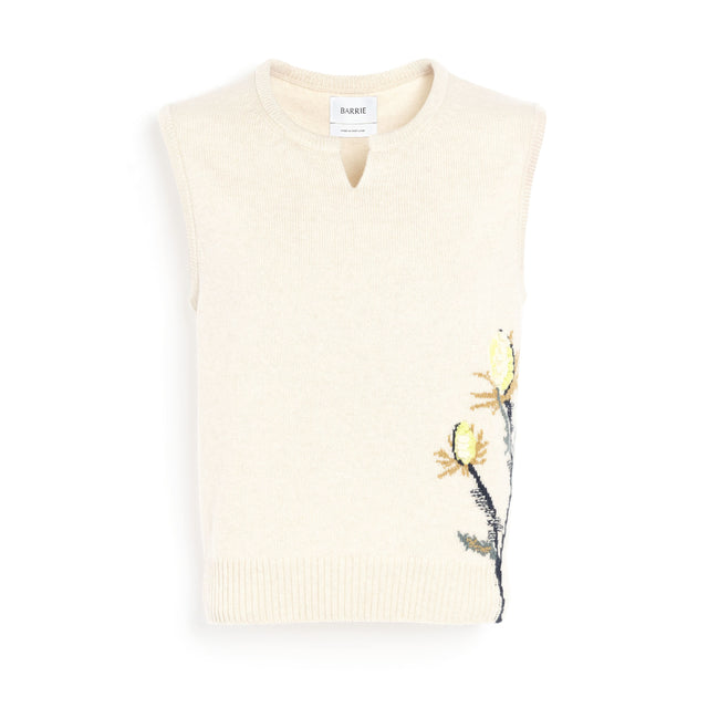 Thistle motif cashmere top | Barrie - Barrie