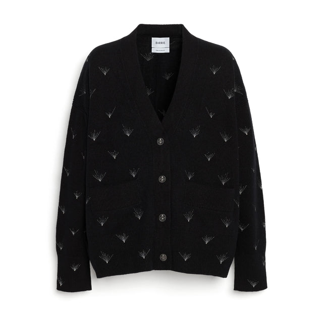 Cardigan iconique en cachemire à broderie scintillante | Barrie - Barrie