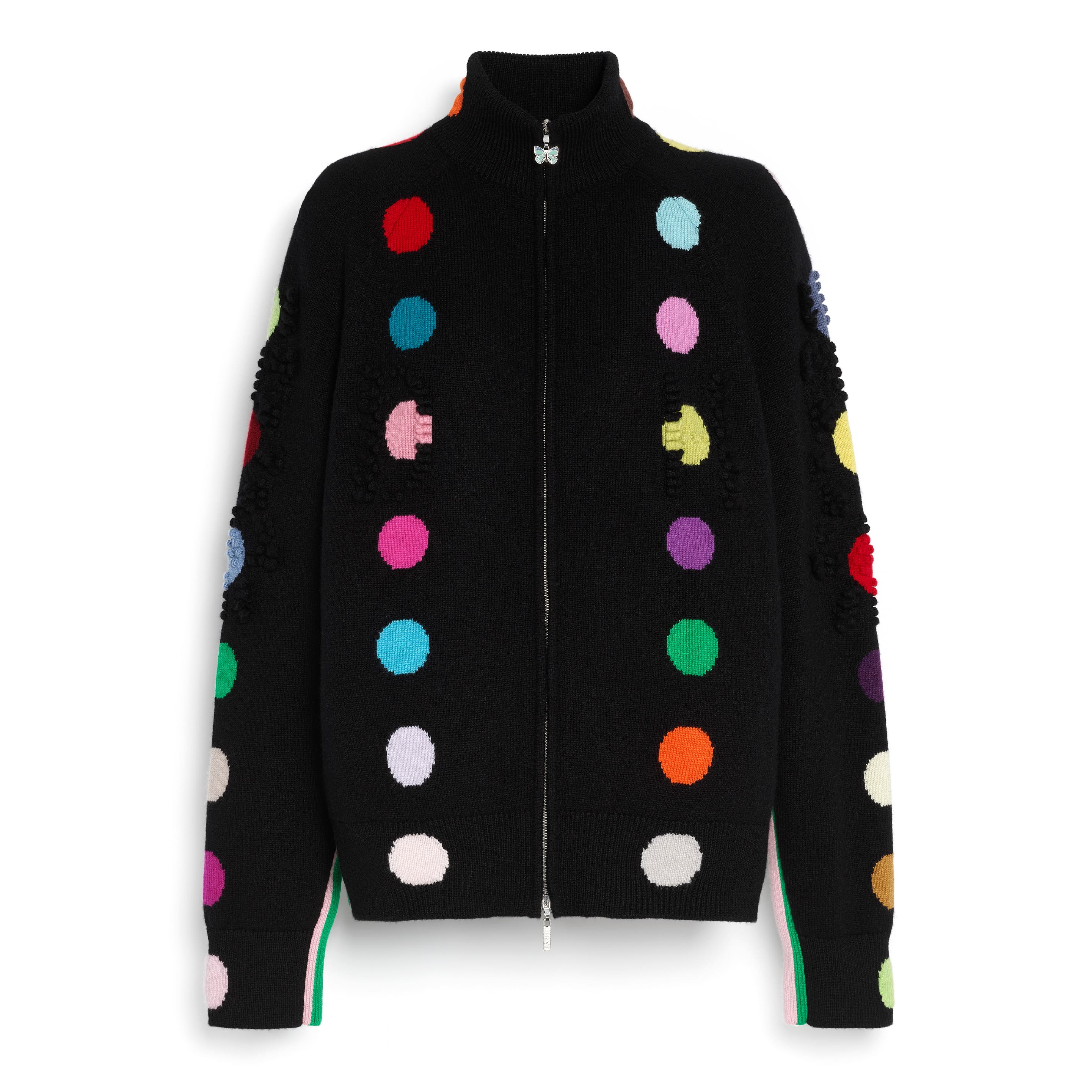 Cardigan zippé à pois Barrie + Damien Hirst - pièce numérotée