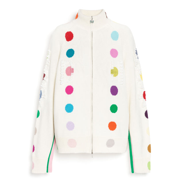 Cardigan zippé à pois Barrie + Damien Hirst - pièce numérotée | Barrie - Barrie